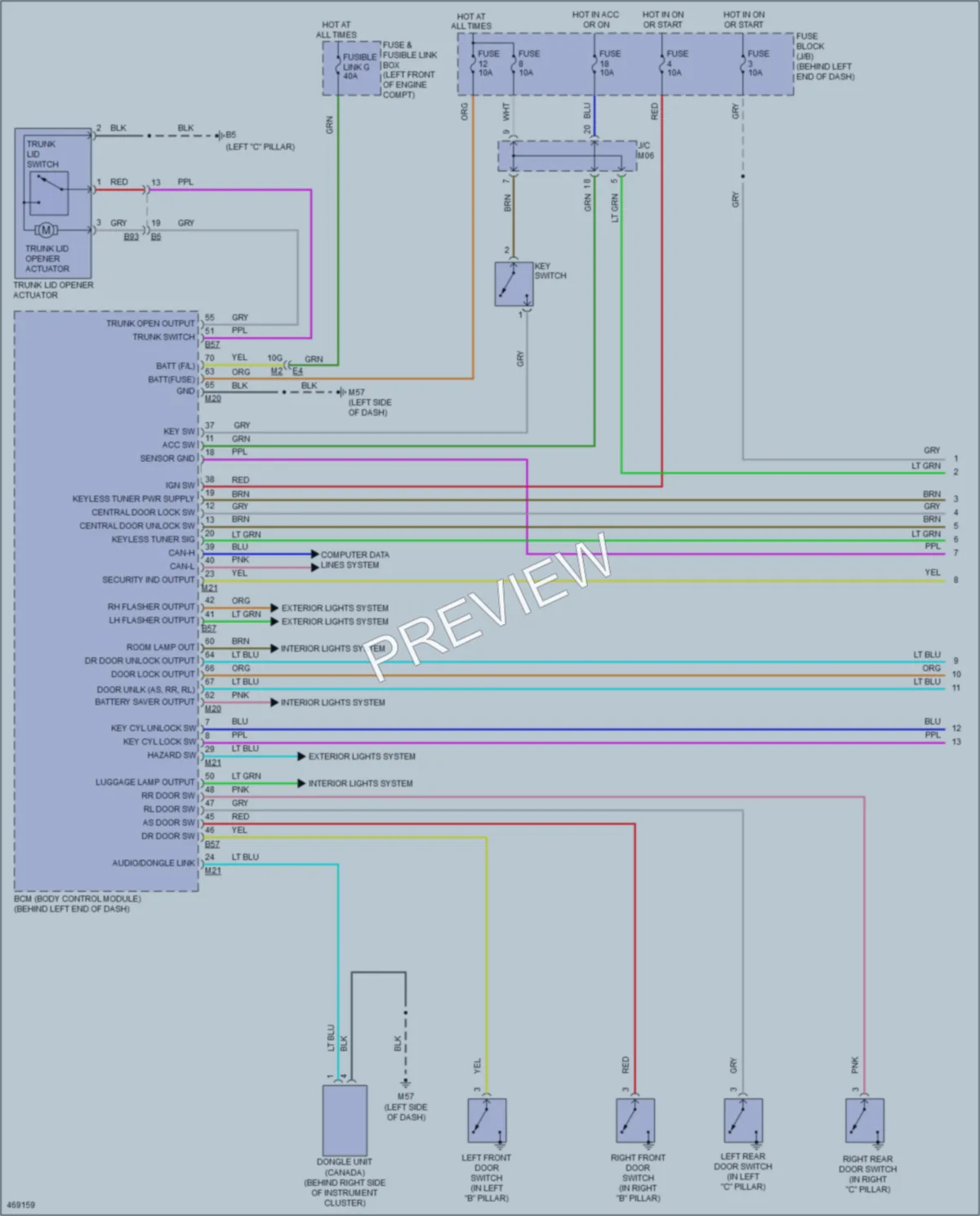 2015 Nissan Sentra Anti Theft wiring diagram preview