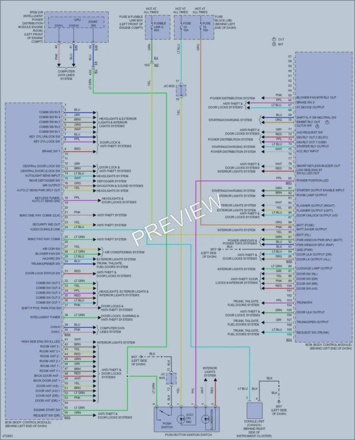 2015 Nissan Sentra Body Control Modules wiring diagram preview
