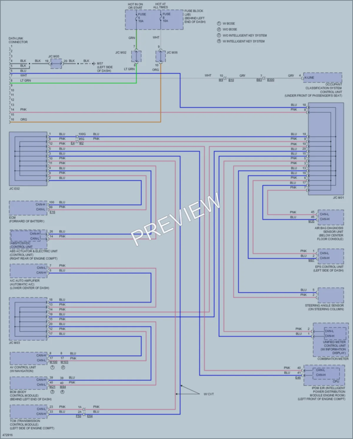 2015 Nissan Sentra Computer Data Lines wiring diagram preview