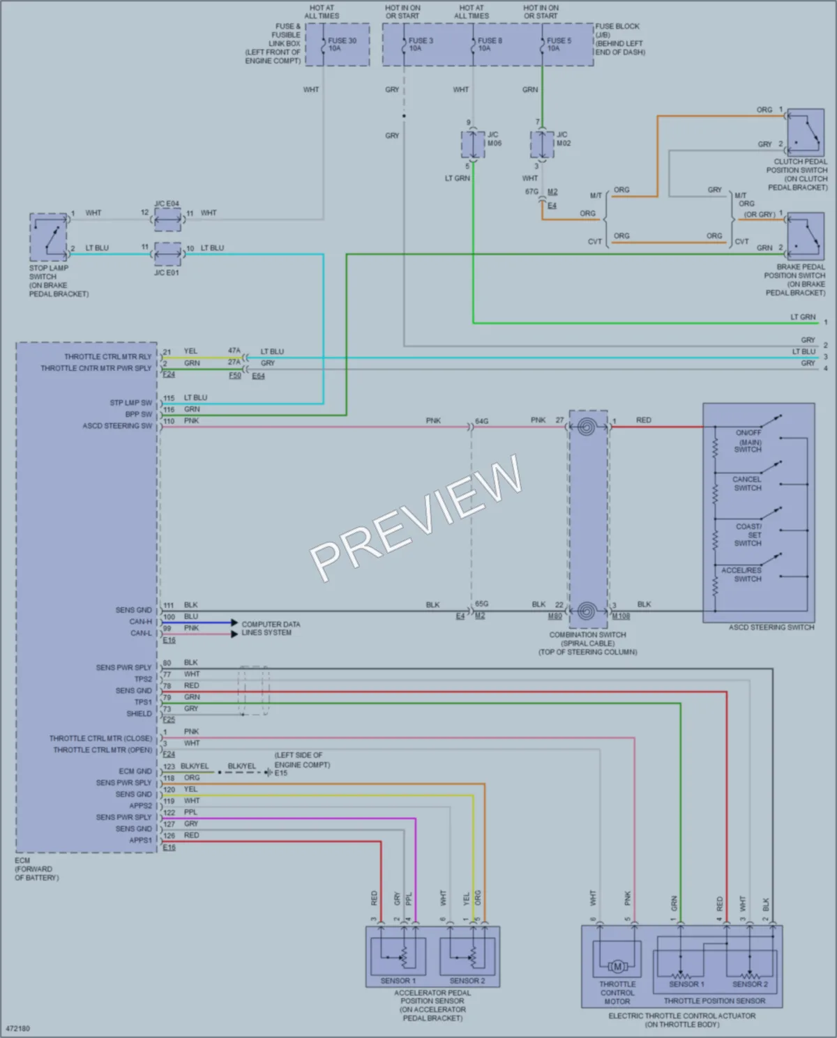 2015 Nissan Sentra Cruise Control wiring diagram preview