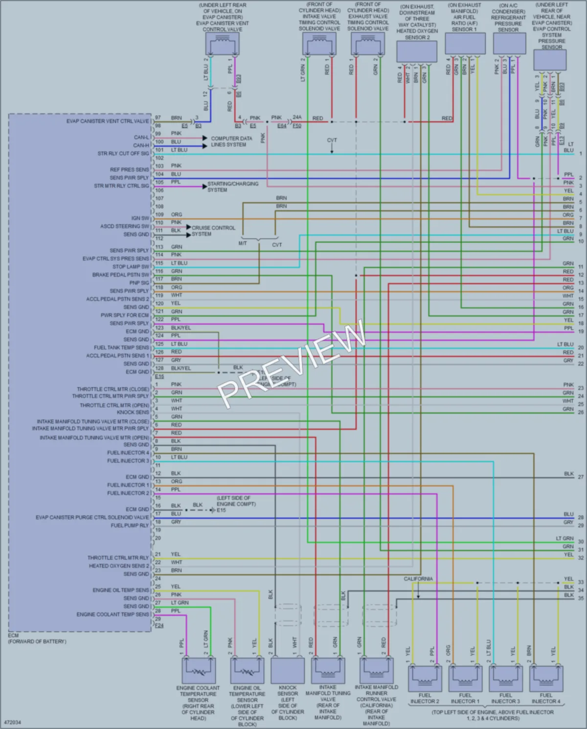 2015 Nissan Sentra Engine Performance wiring diagram preview