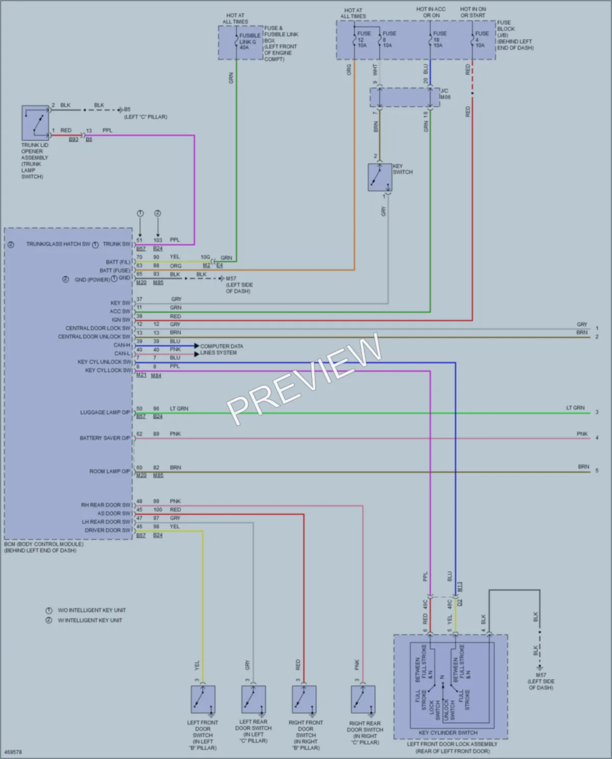 2015 Nissan Sentra Interior Lights wiring diagram preview