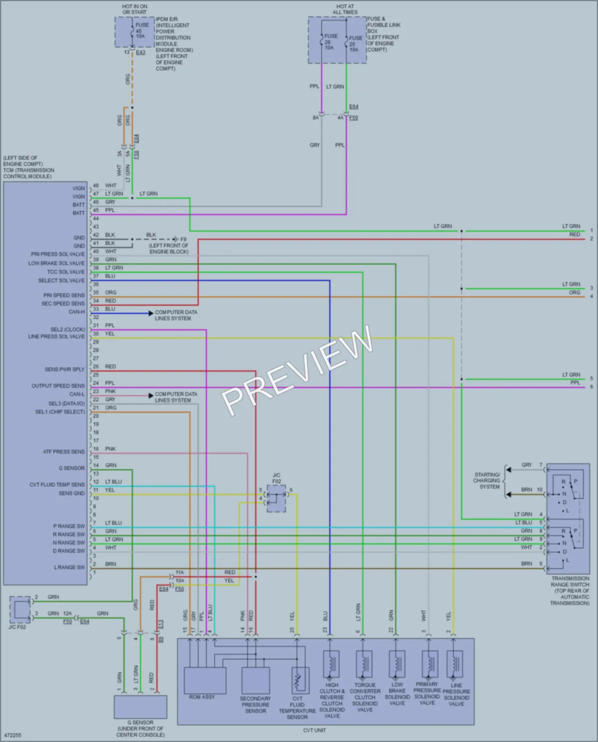2015 Nissan Sentra Transmission wiring diagram preview