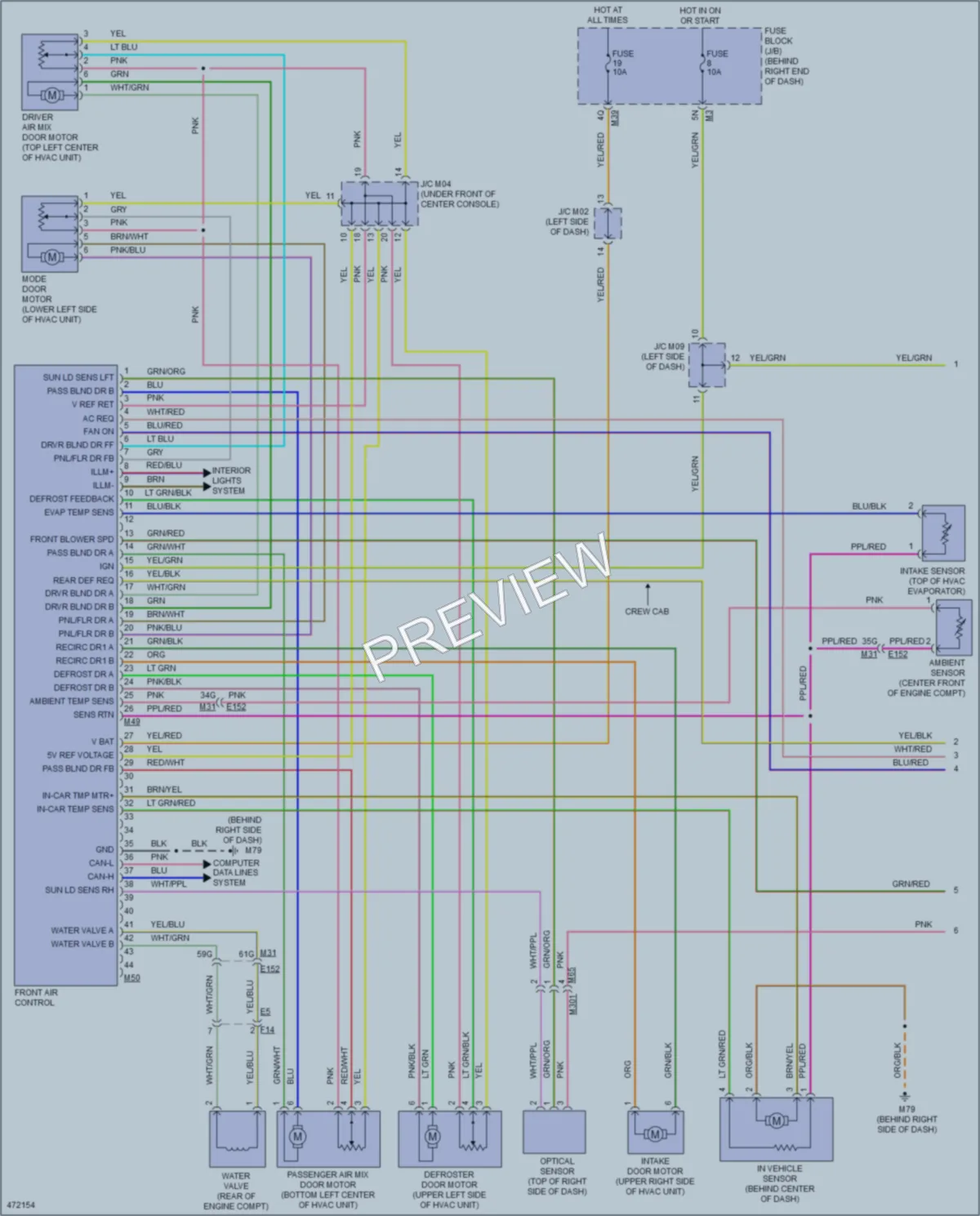 2015 Nissan Titan Air Conditioning wiring diagram preview