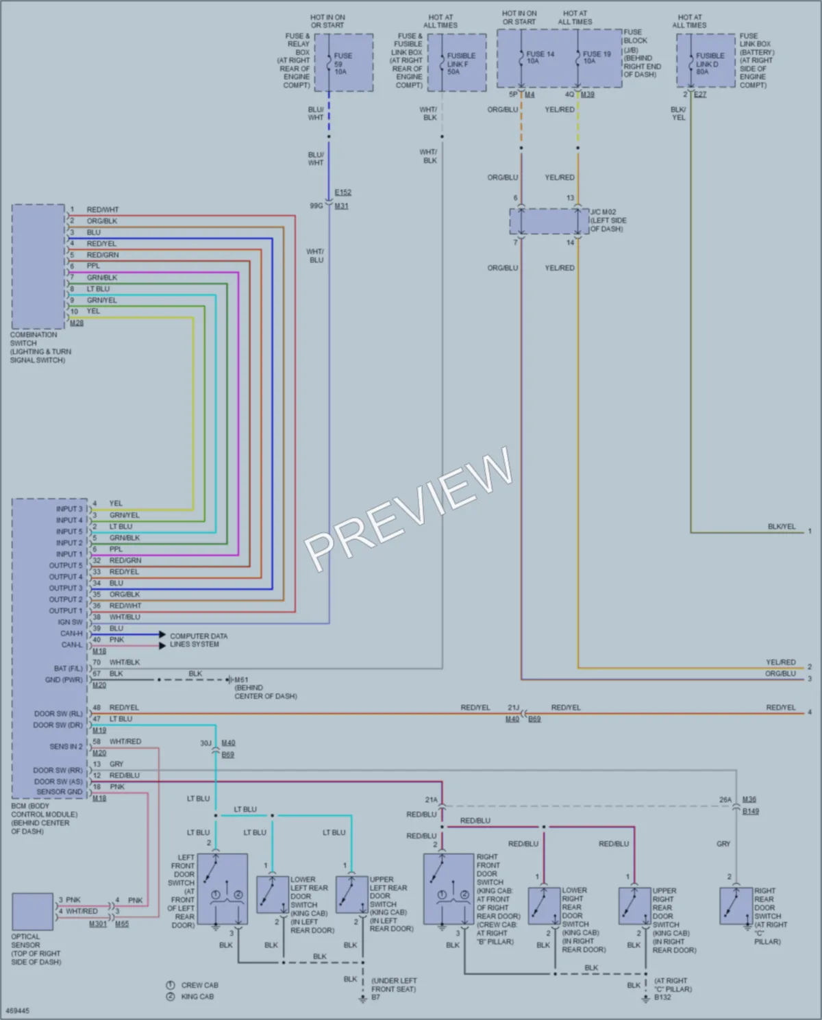 2015 Nissan Titan Headlights wiring diagram preview