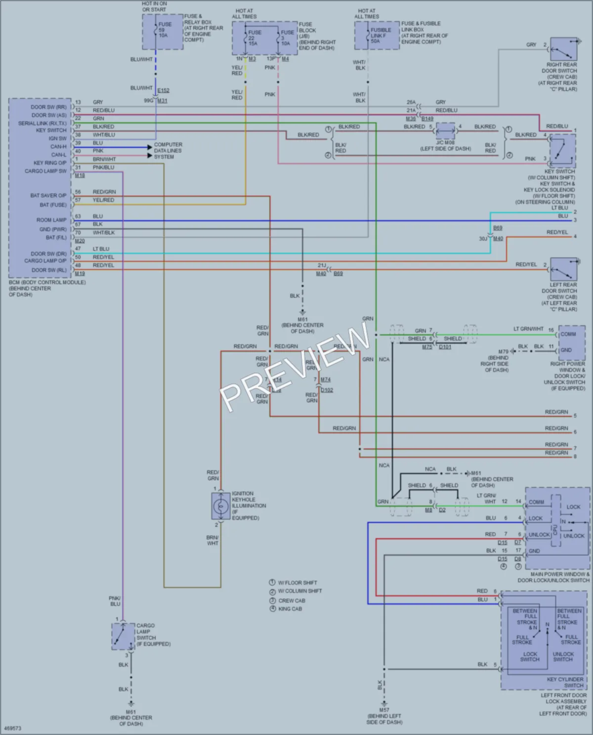 2015 Nissan Titan Interior Lights wiring diagram preview