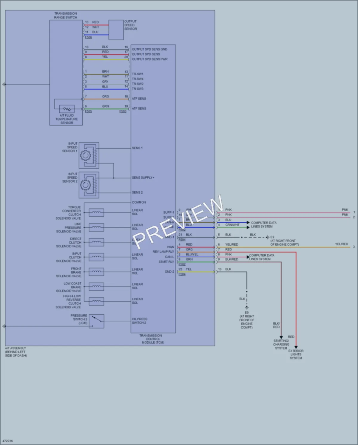 2015 Nissan Titan Transmission wiring diagram preview