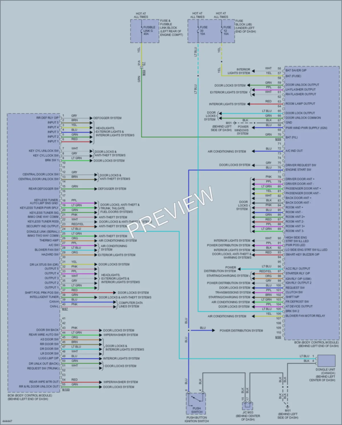 2015 Nissan VersaNote Body Control Modules wiring diagram preview