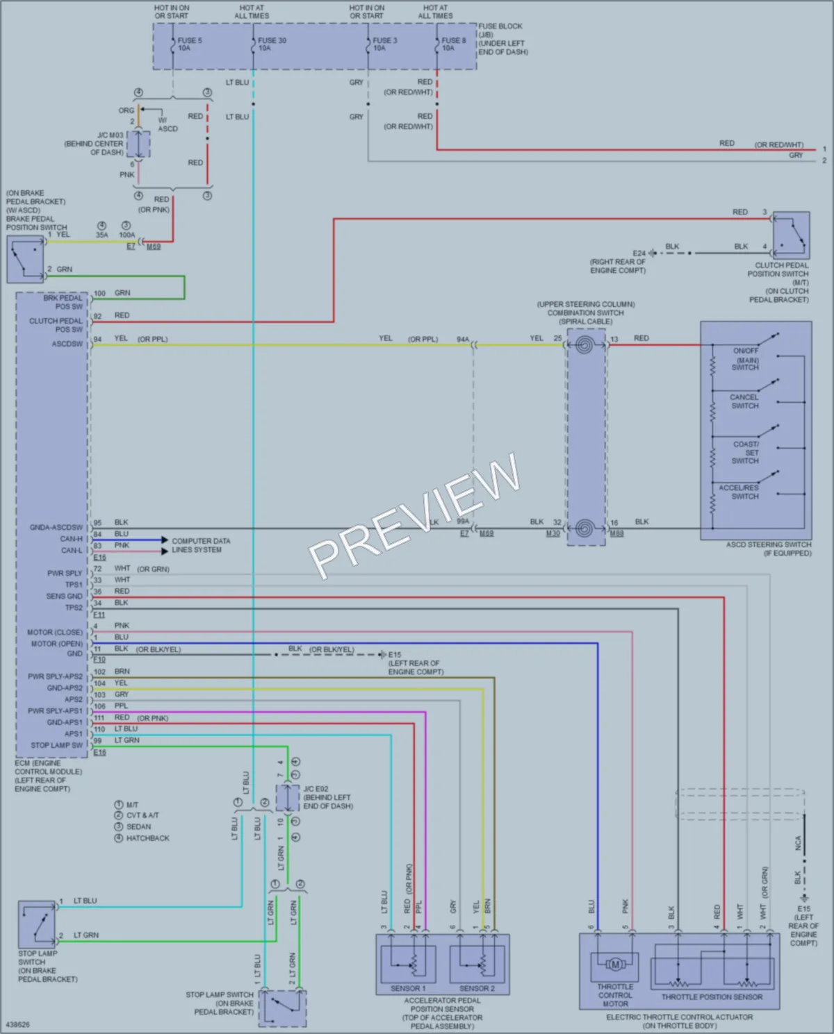 2015 Nissan VersaNote Cruise Control wiring diagram preview