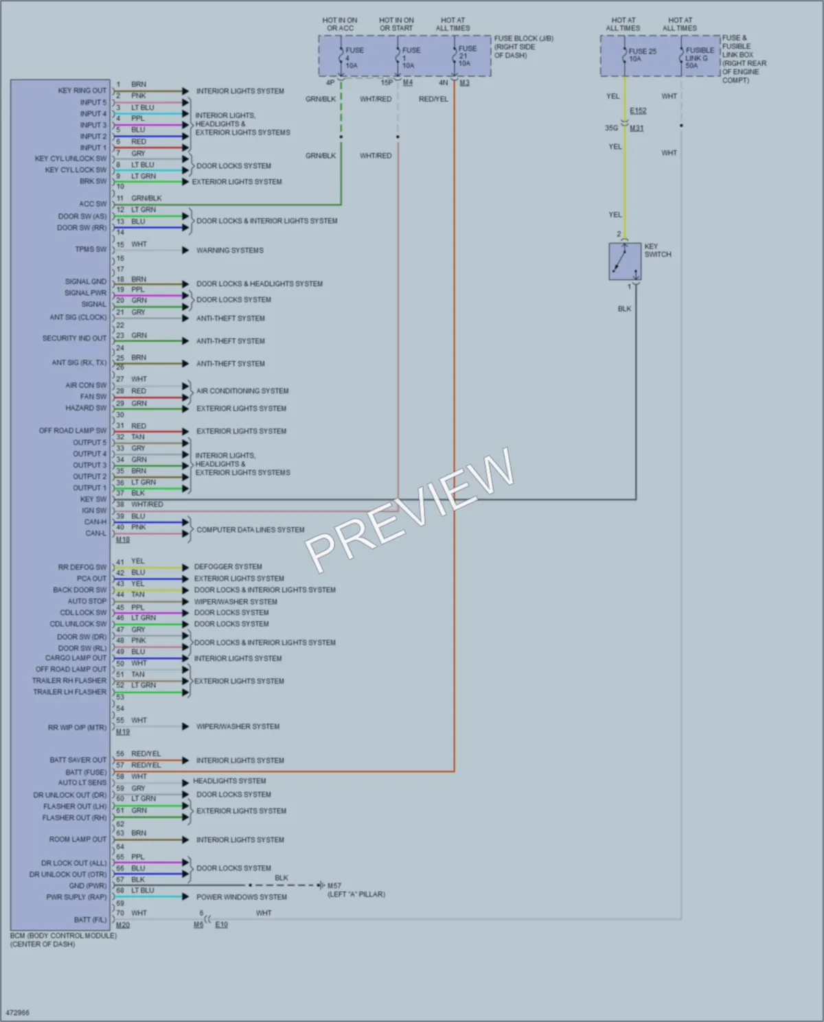 2015 Nissan Xterra Body Control Modules wiring diagram preview