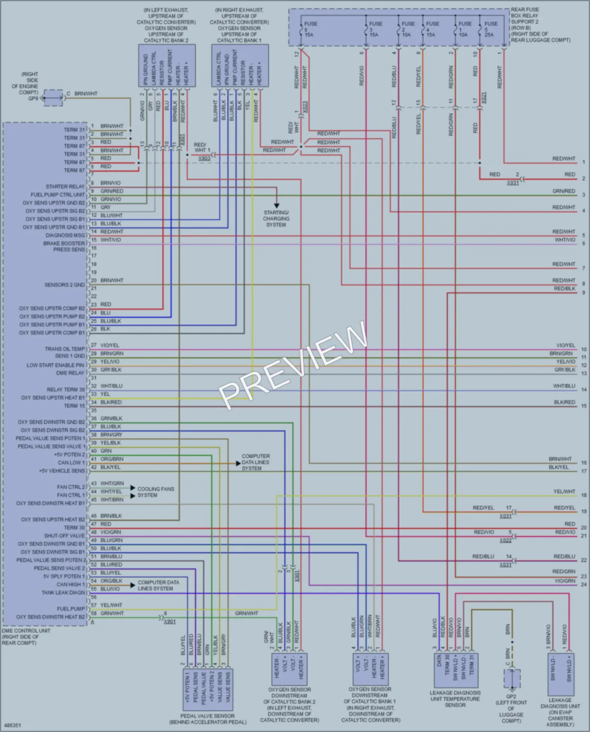 2015 Porsche Boxster Engine Performance wiring diagram preview
