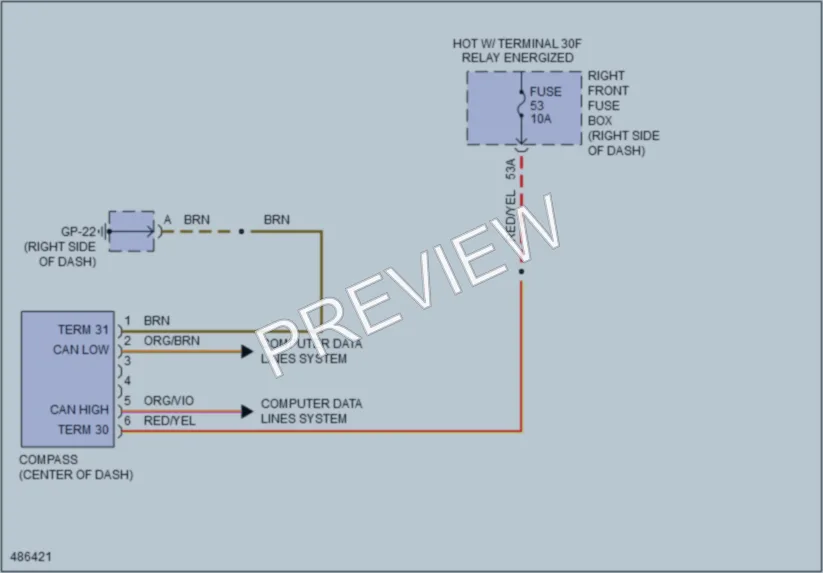 2015 Porsche CayenneHybrid Instrument Cluster wiring diagram preview