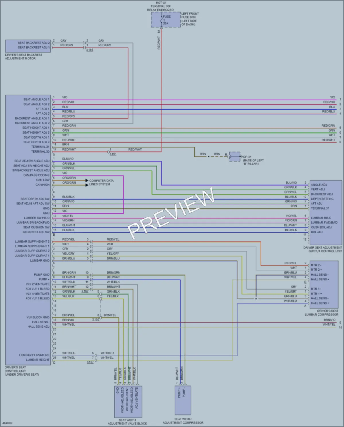 2015 Porsche CayenneHybrid Memory Systems wiring diagram preview