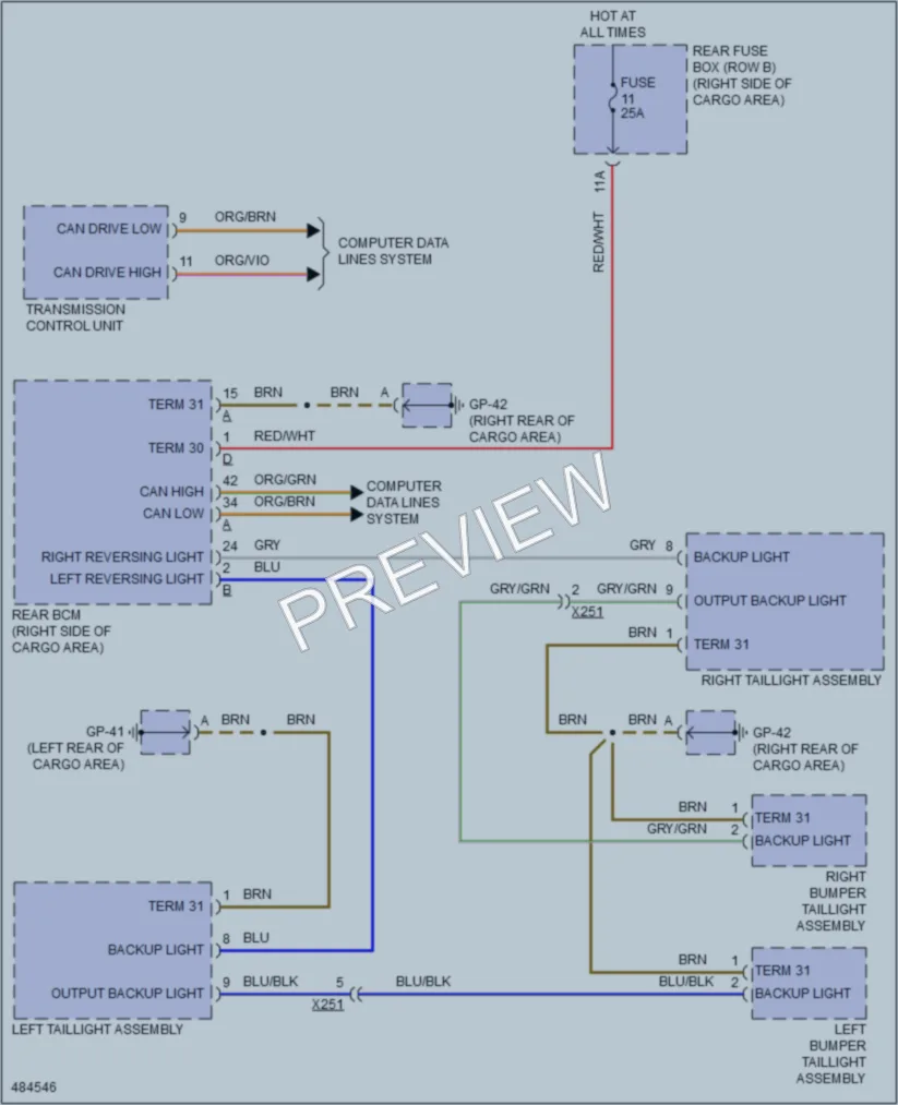 2015 Porsche Macan Exterior Lights wiring diagram preview