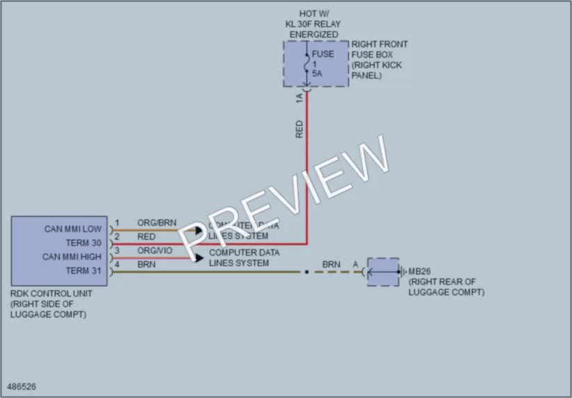 2015 Porsche Panamera Warning Systems wiring diagram preview