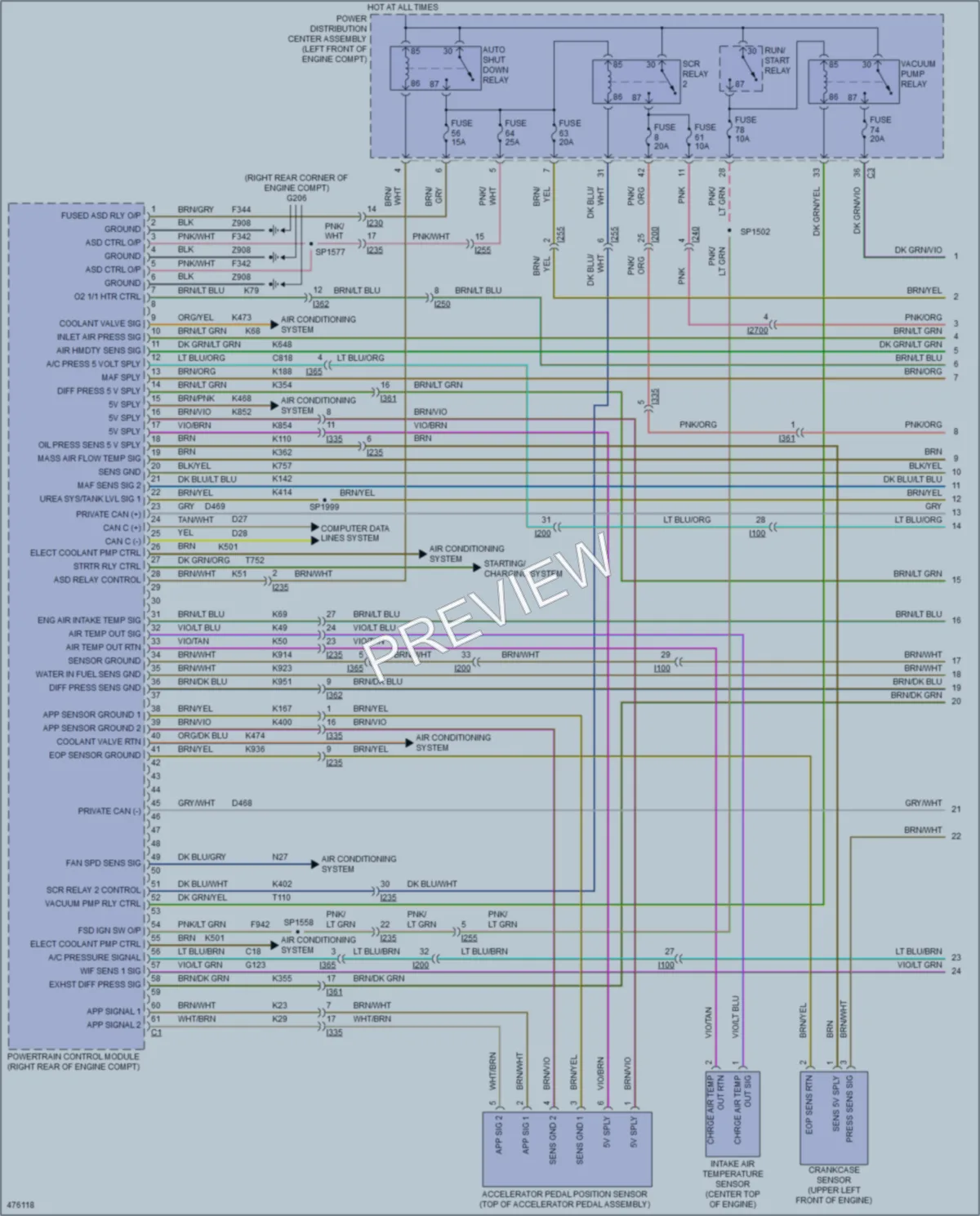 2015 Ram 1500Pickup Engine Performance wiring diagram preview