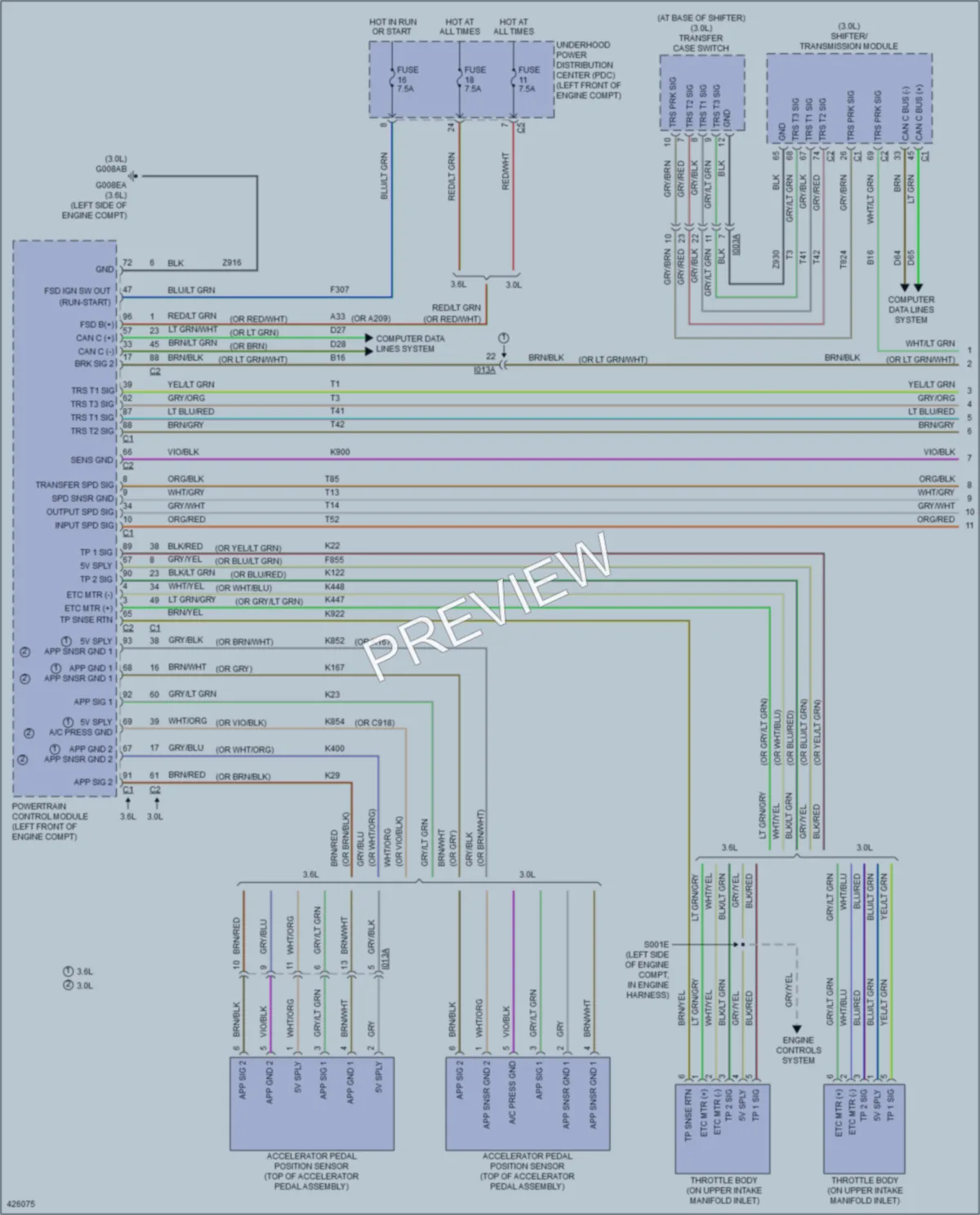 2015 Ram 2500ProMaster Cruise Control wiring diagram preview