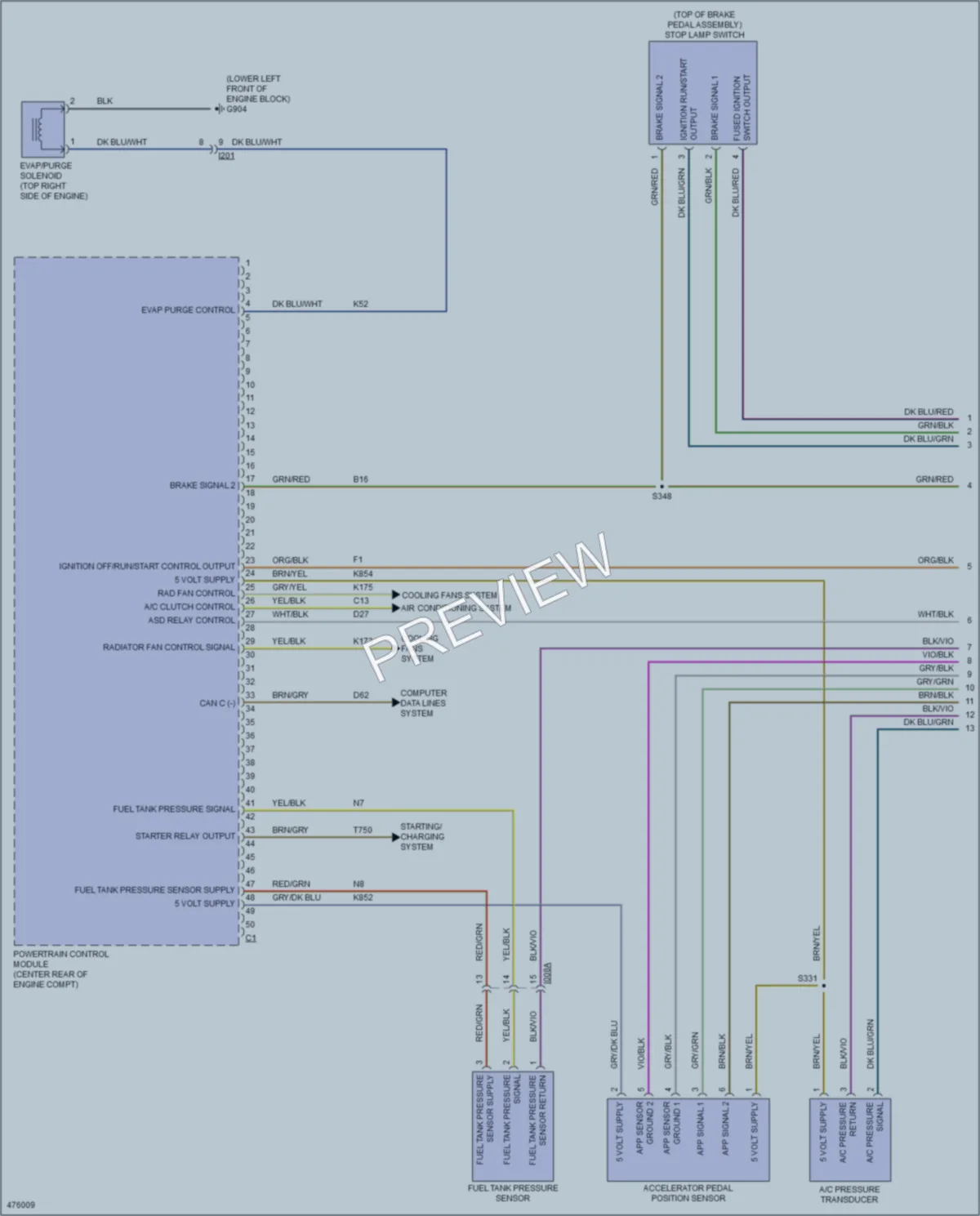 2015 Ram ProMasterCity Engine Performance wiring diagram preview