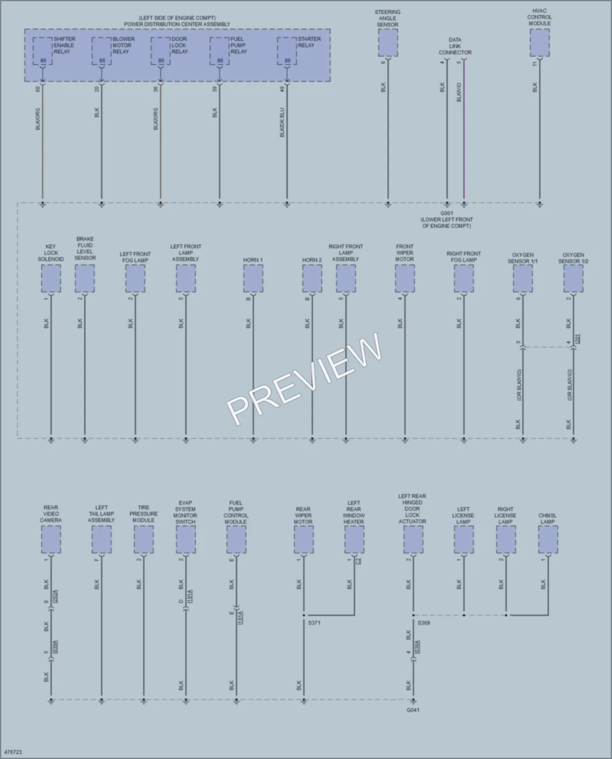 2015 Ram ProMasterCity Ground Distribution wiring diagram preview