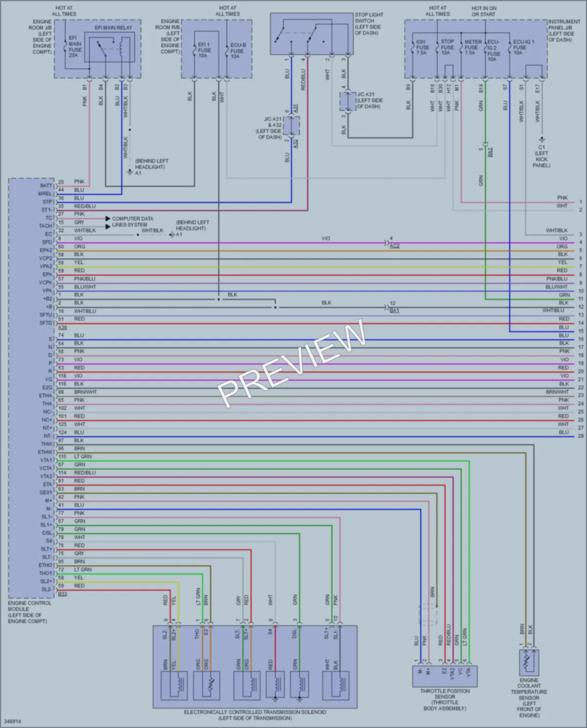 2015 Scion xB Transmission wiring diagram preview
