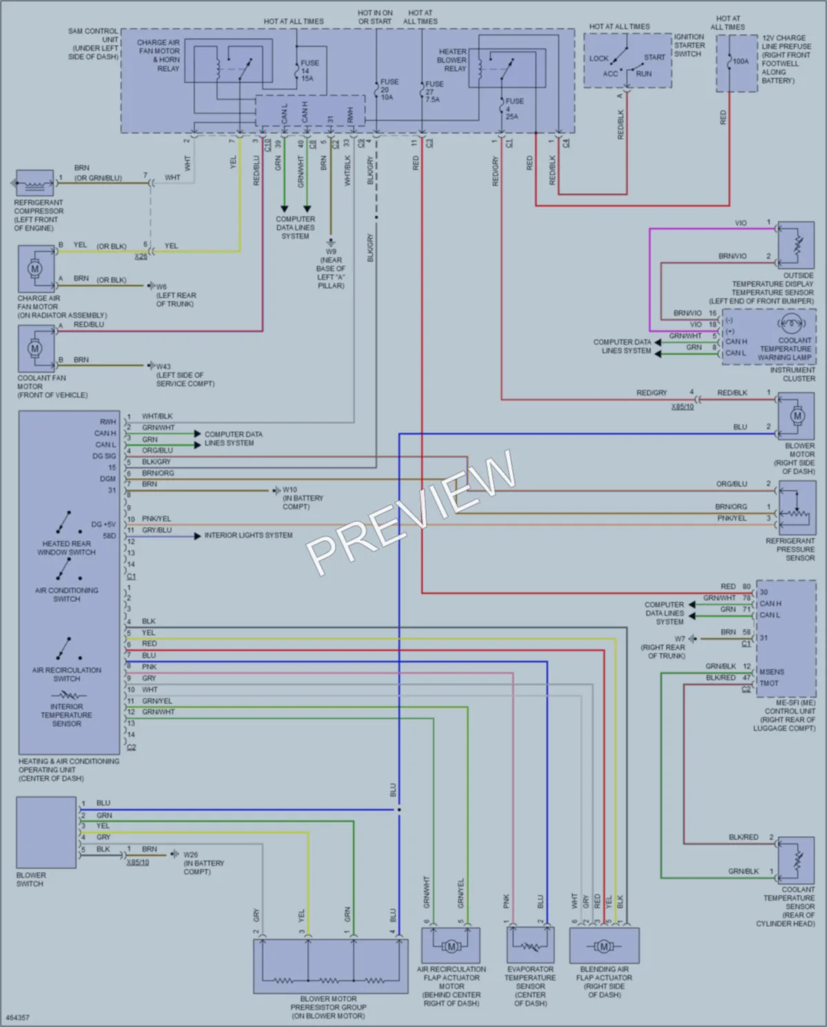 2015 Smart fortwo Air Conditioning wiring diagram preview