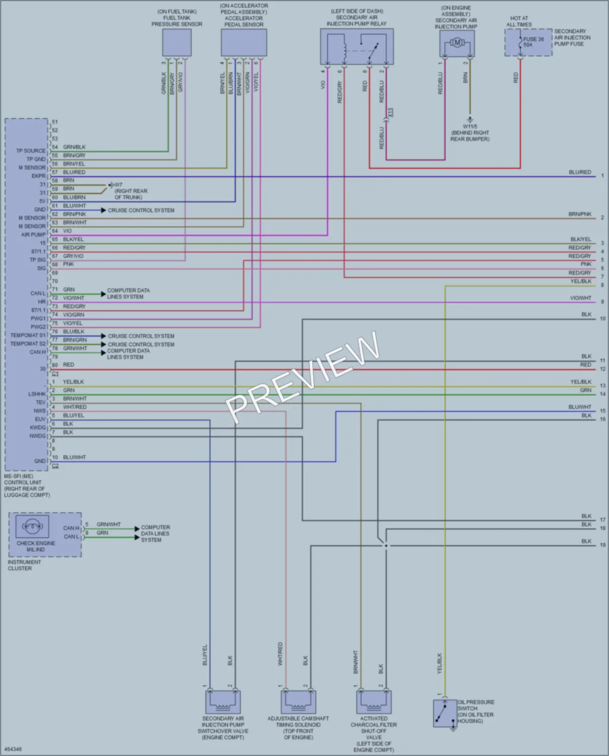 2015 Smart fortwo Engine Performance wiring diagram preview