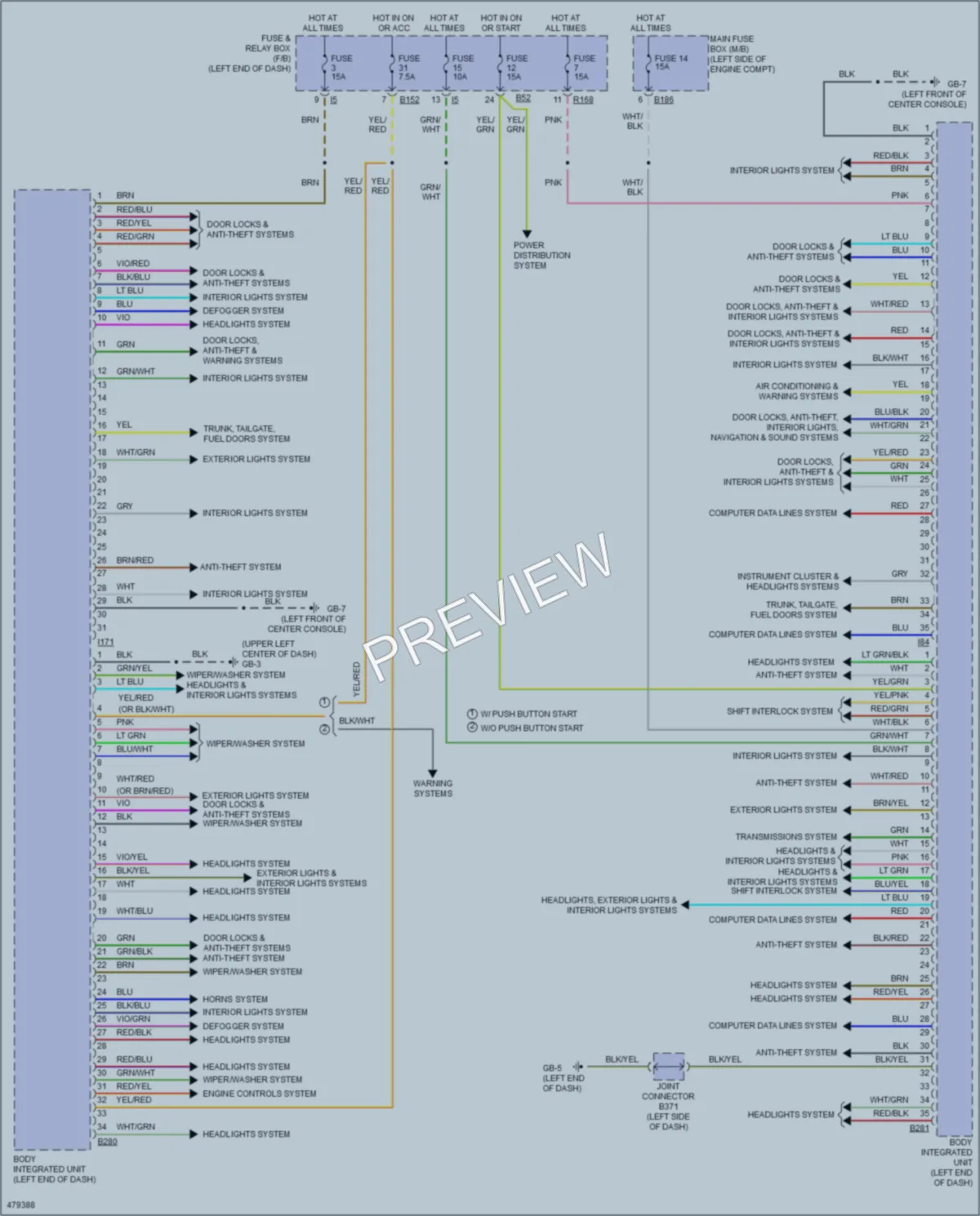 2015 Subaru Forester Body Control Modules wiring diagram preview