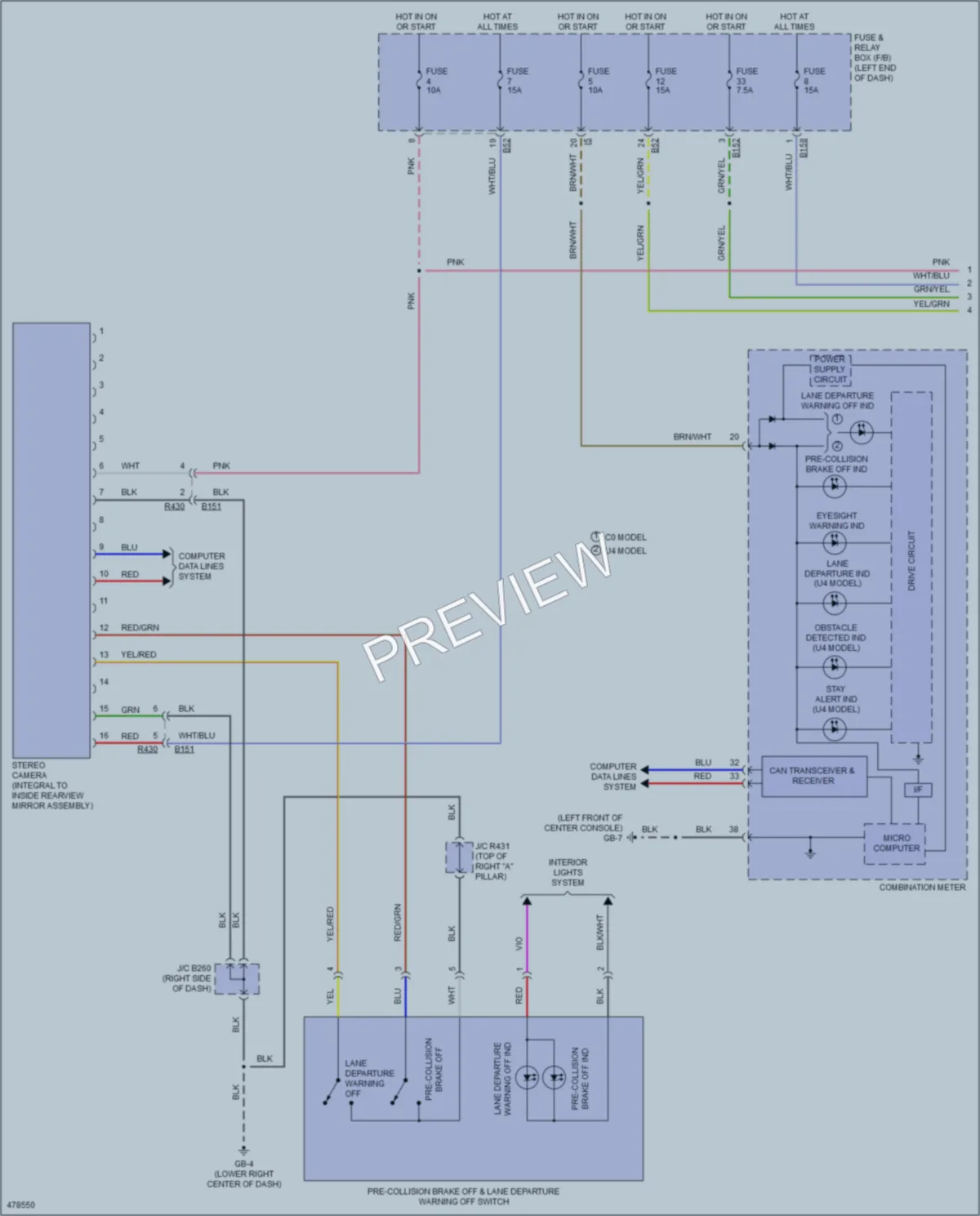 2015 Subaru Forester Navigation wiring diagram preview