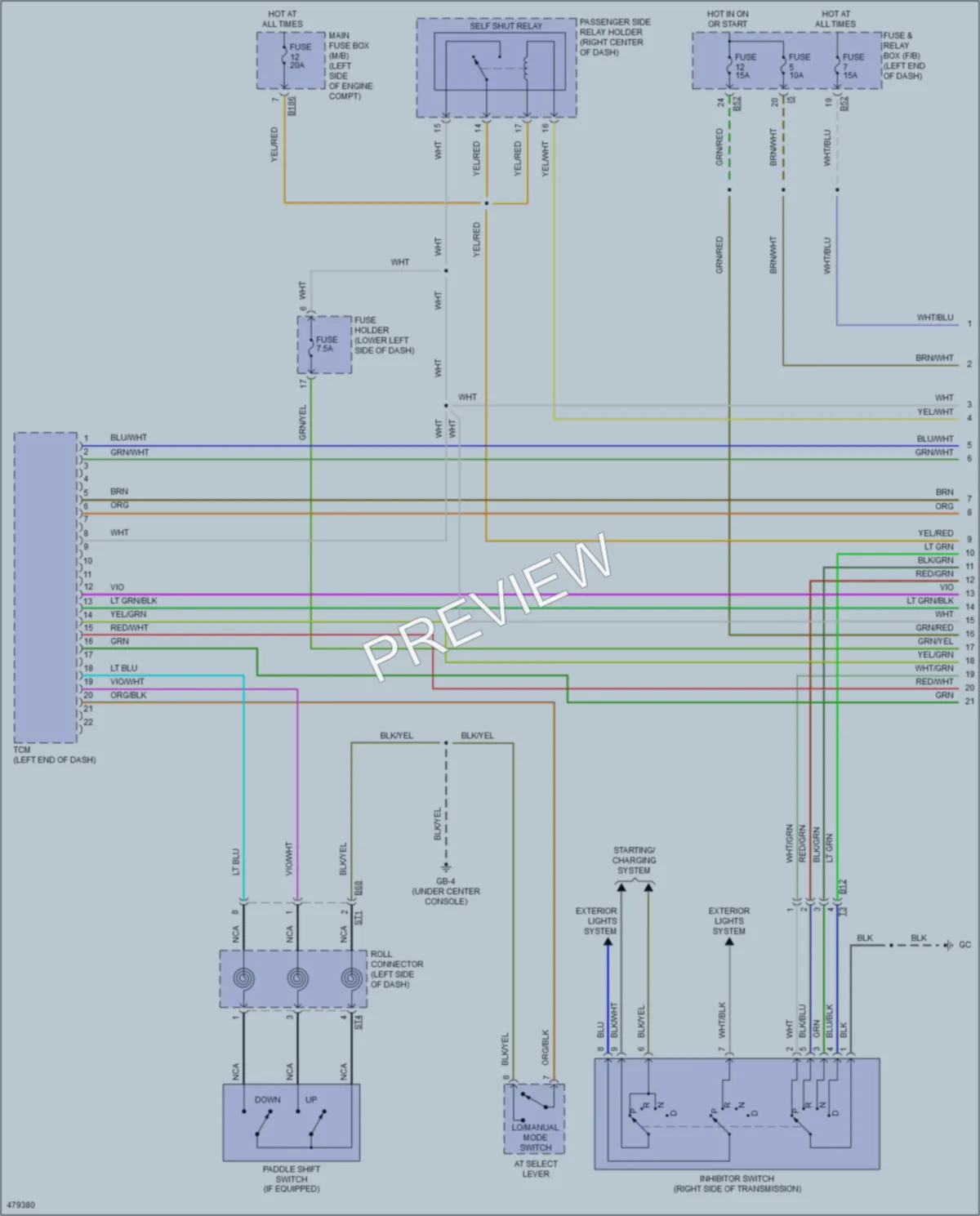 2015 Subaru Impreza Transmission wiring diagram preview