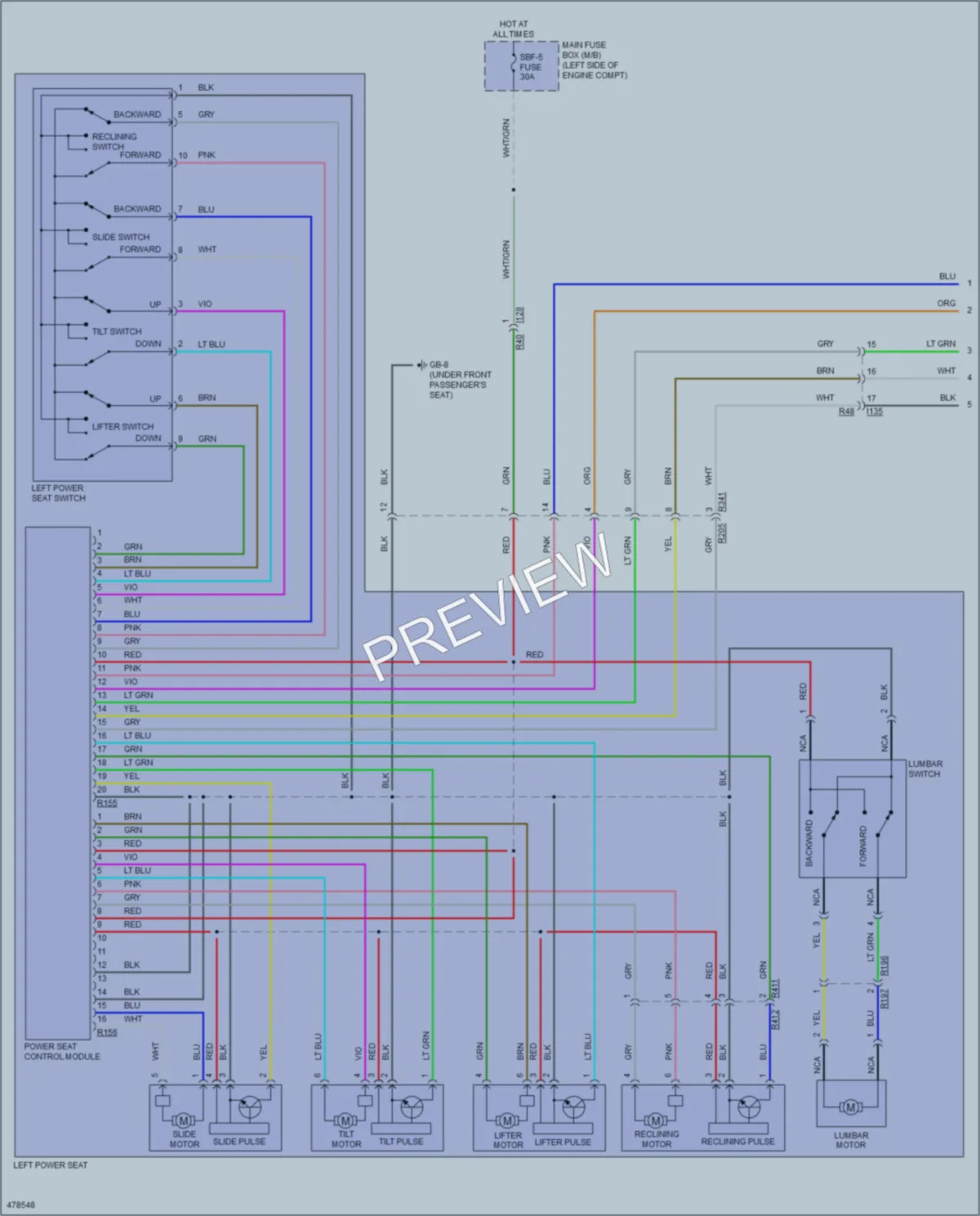 2015 Subaru Legacy Memory Systems wiring diagram preview