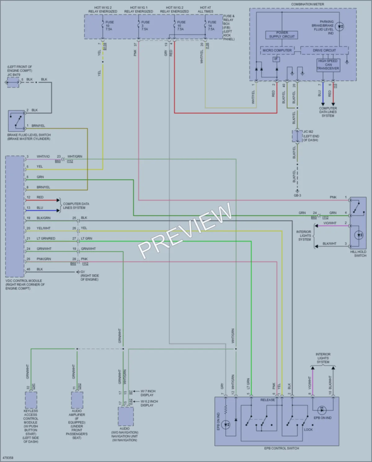 2015 Subaru Outback Shift Interlock wiring diagram preview