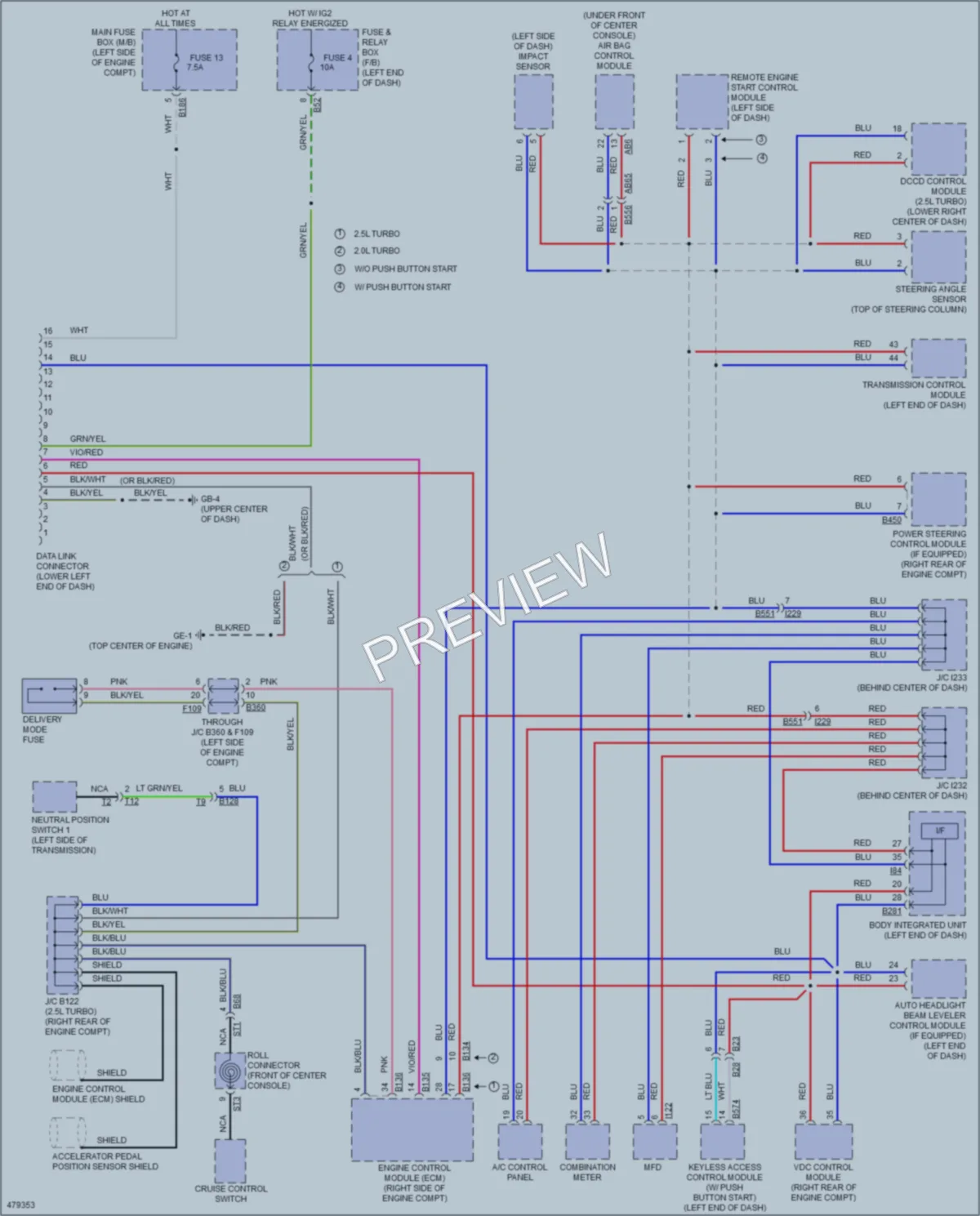 2015 Subaru WRX Computer Data Lines wiring diagram preview