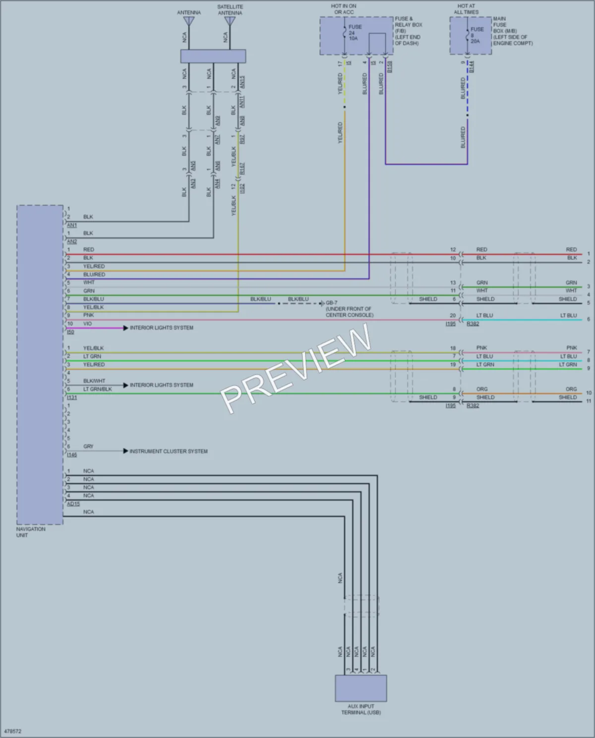 2015 Subaru WRX Navigation wiring diagram preview