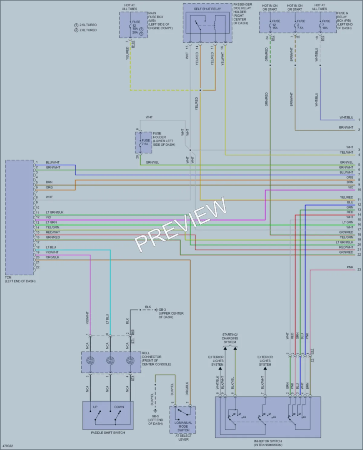 2015 Subaru WRX Transmission wiring diagram preview
