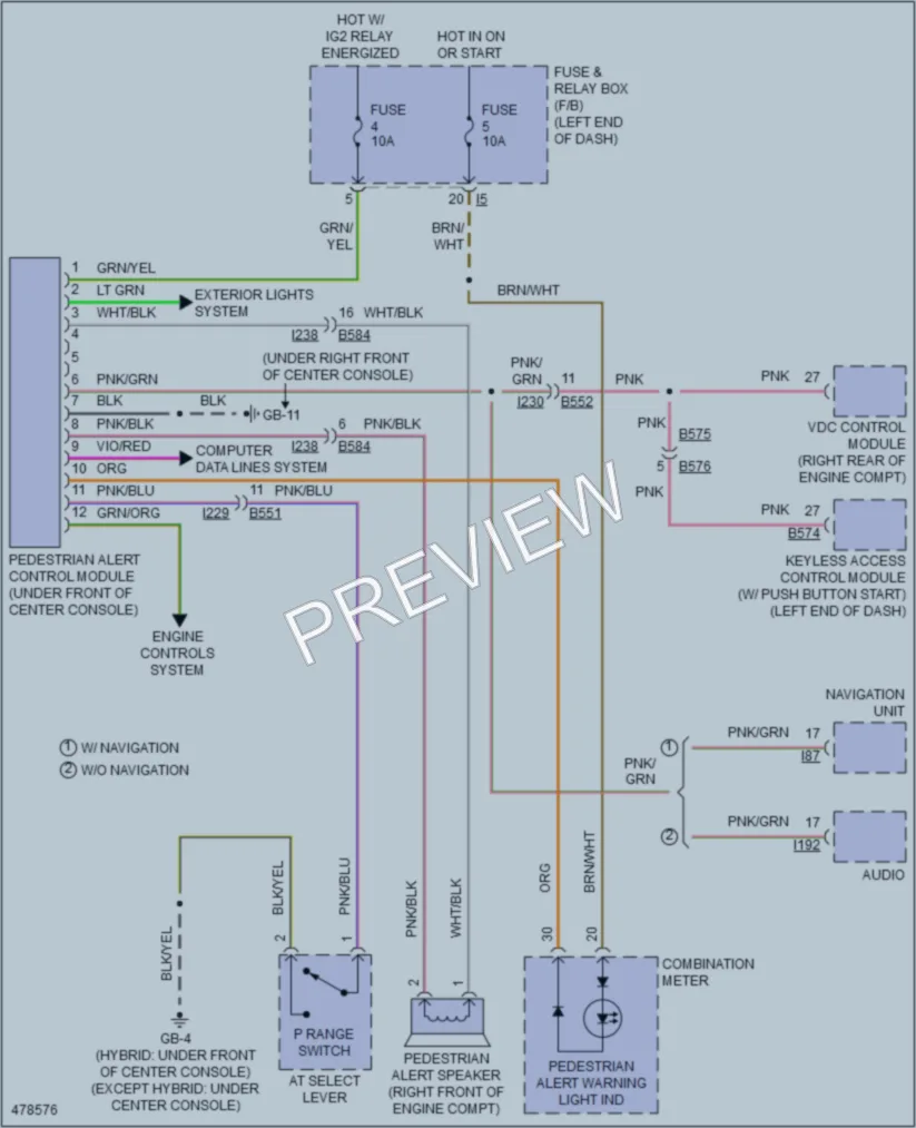 2015 Subaru XVCrosstrek Active Bodyworks wiring diagram preview