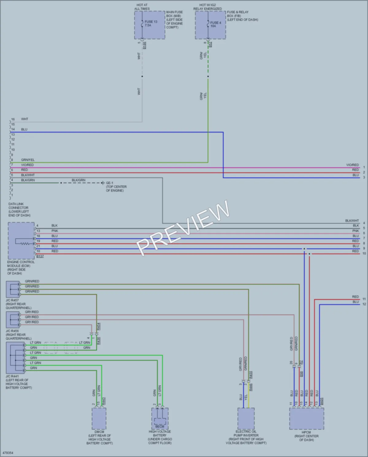 2015 Subaru XVCrosstrekHybrid Computer Data Lines wiring diagram preview