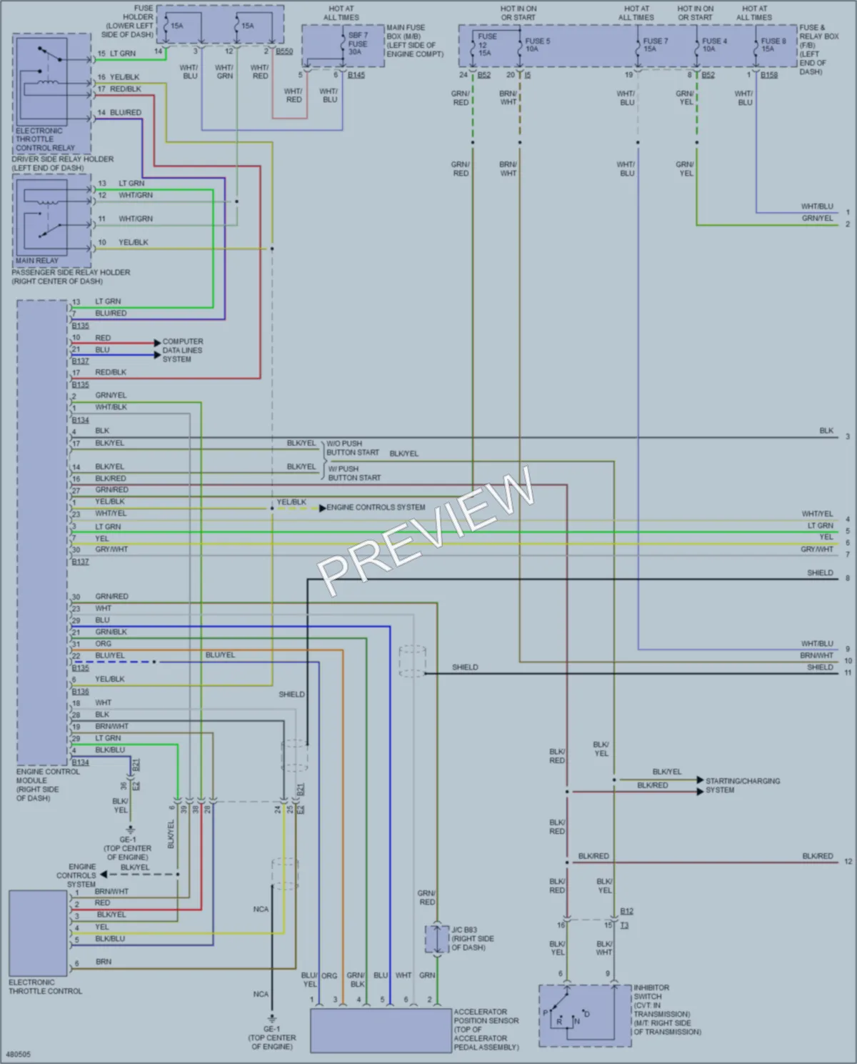 2015 Subaru XVCrosstrekHybrid Cruise Control wiring diagram preview