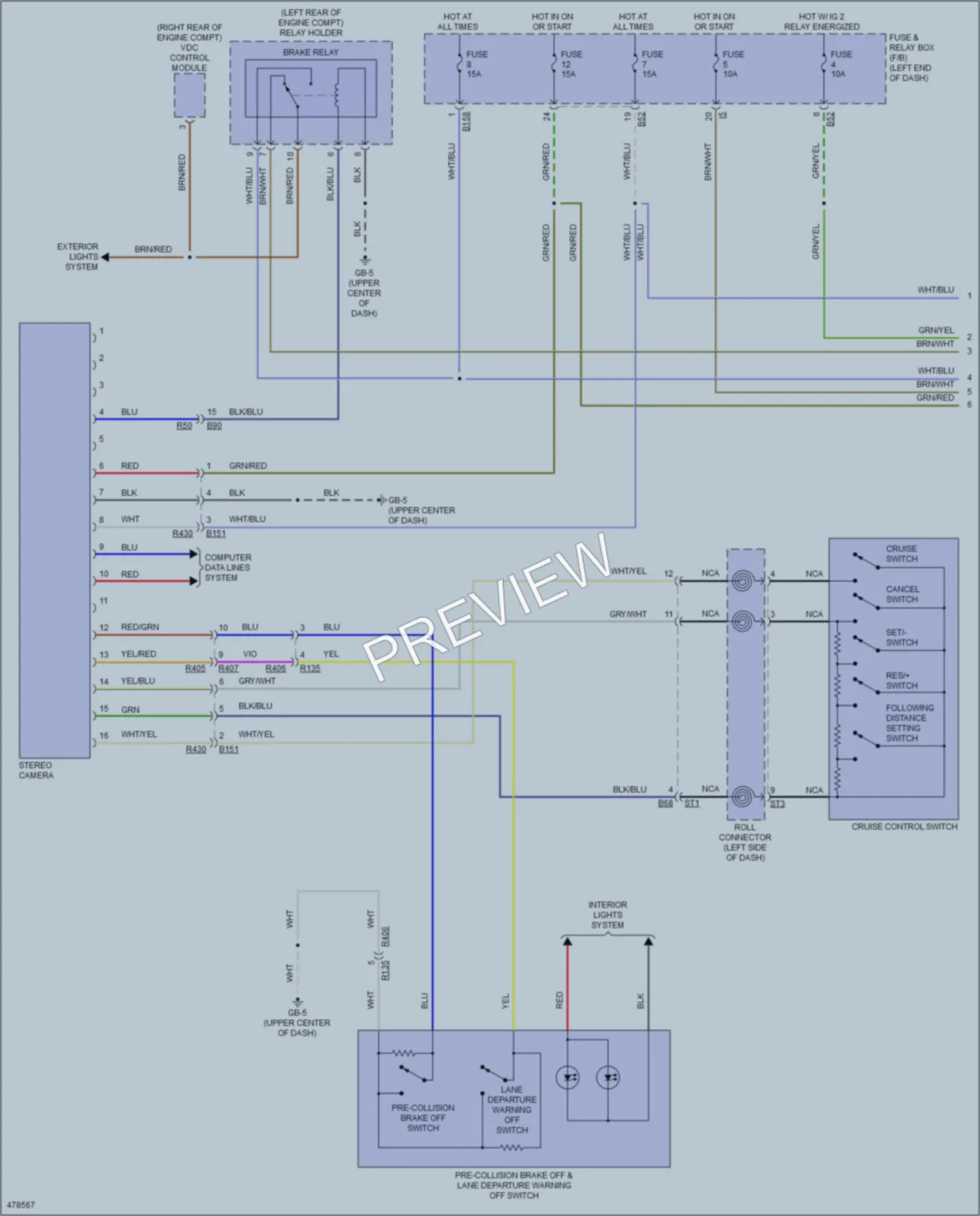 2015 Subaru XVCrosstrekHybrid Navigation wiring diagram preview