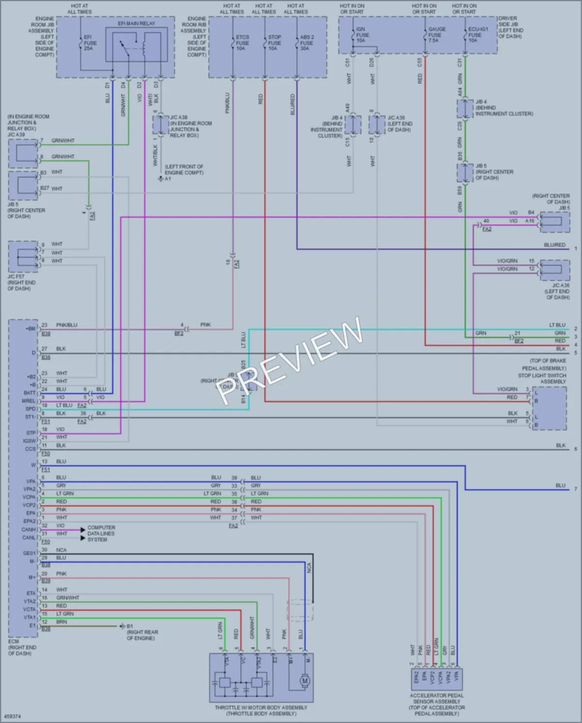 2015 Toyota 4Runner Cruise Control wiring diagram preview