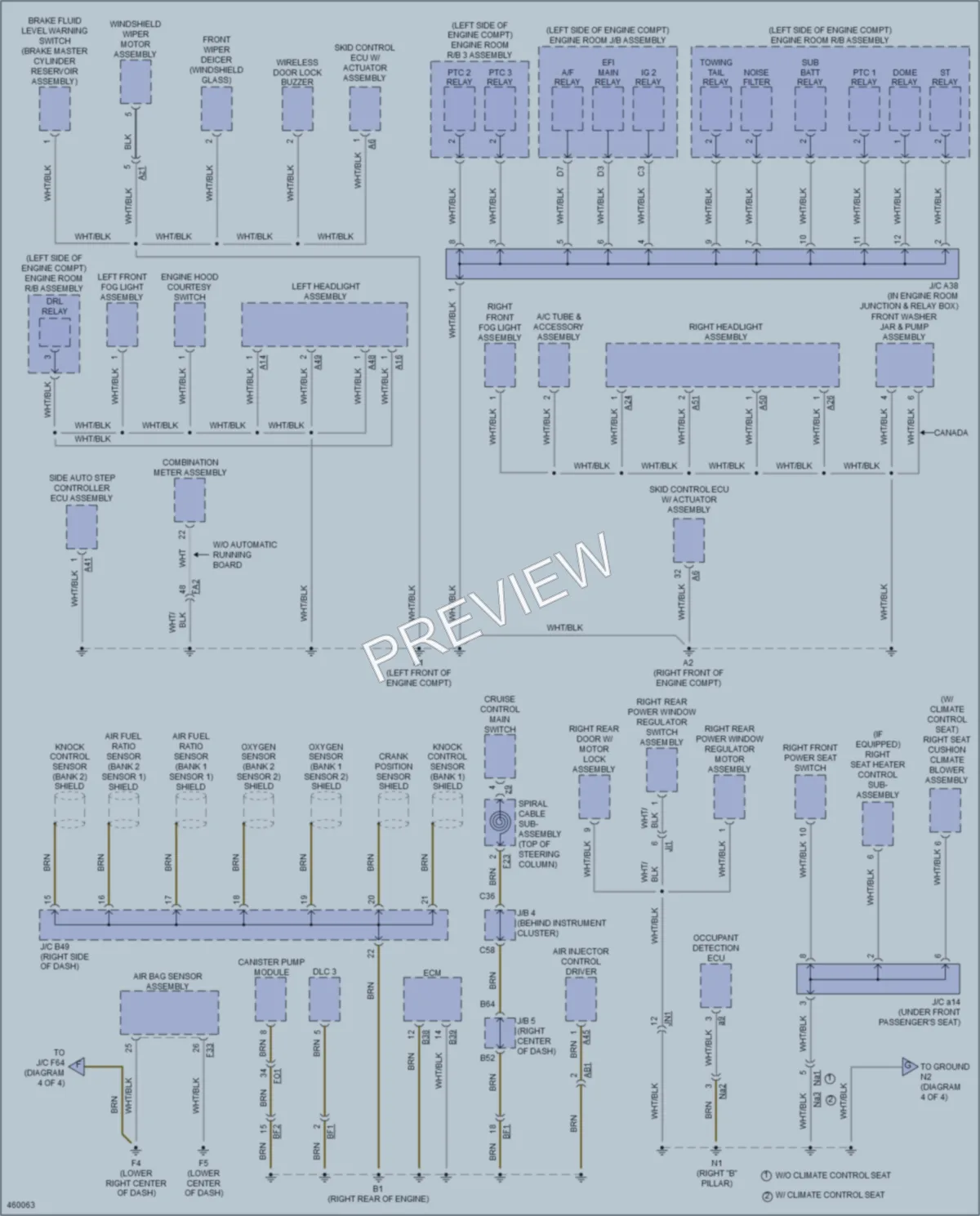 2015 Toyota 4Runner Ground Distribution wiring diagram preview