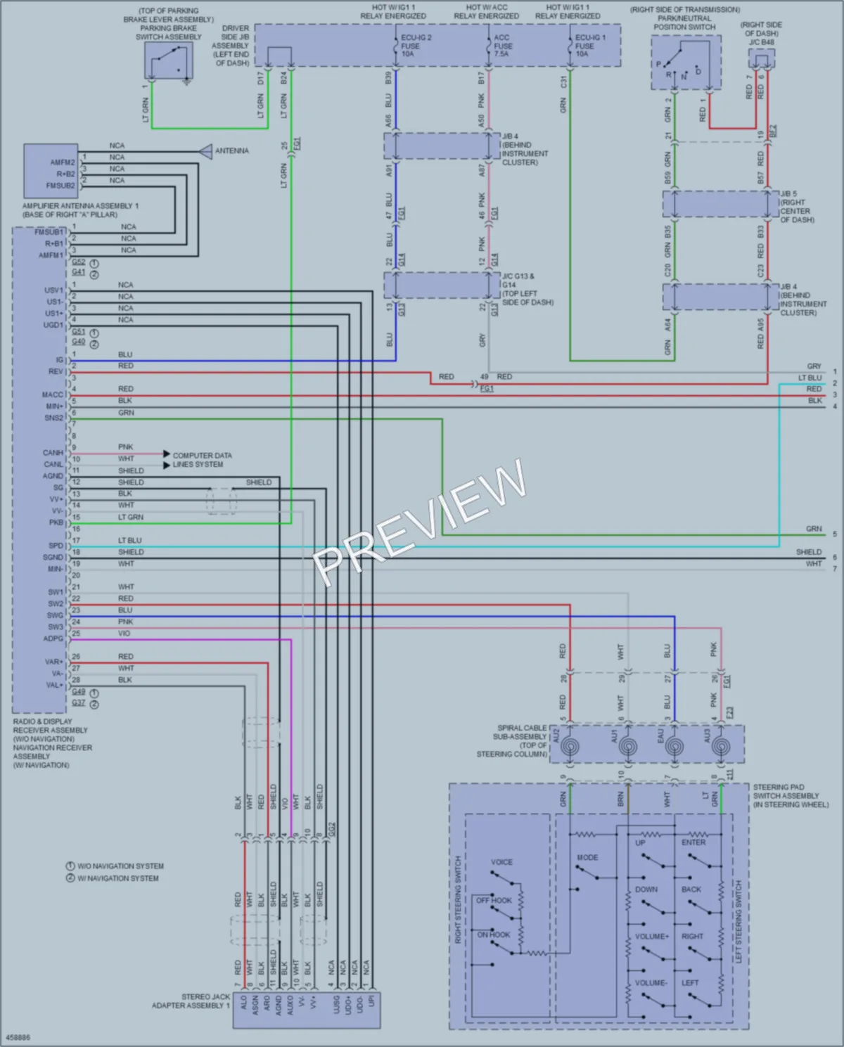 2015 Toyota 4Runner Navigation wiring diagram preview
