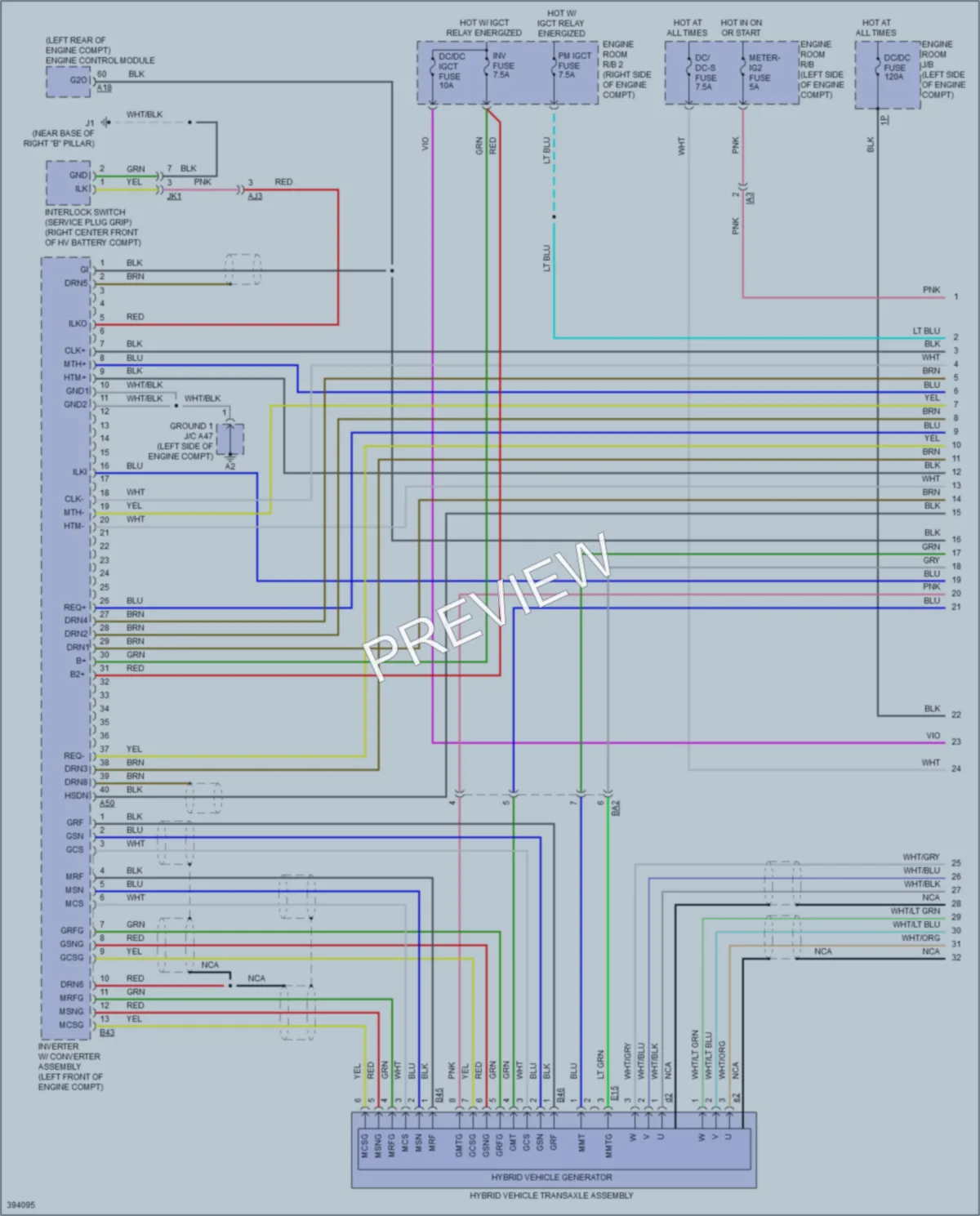 2015 Toyota Avalon Transmission wiring diagram preview