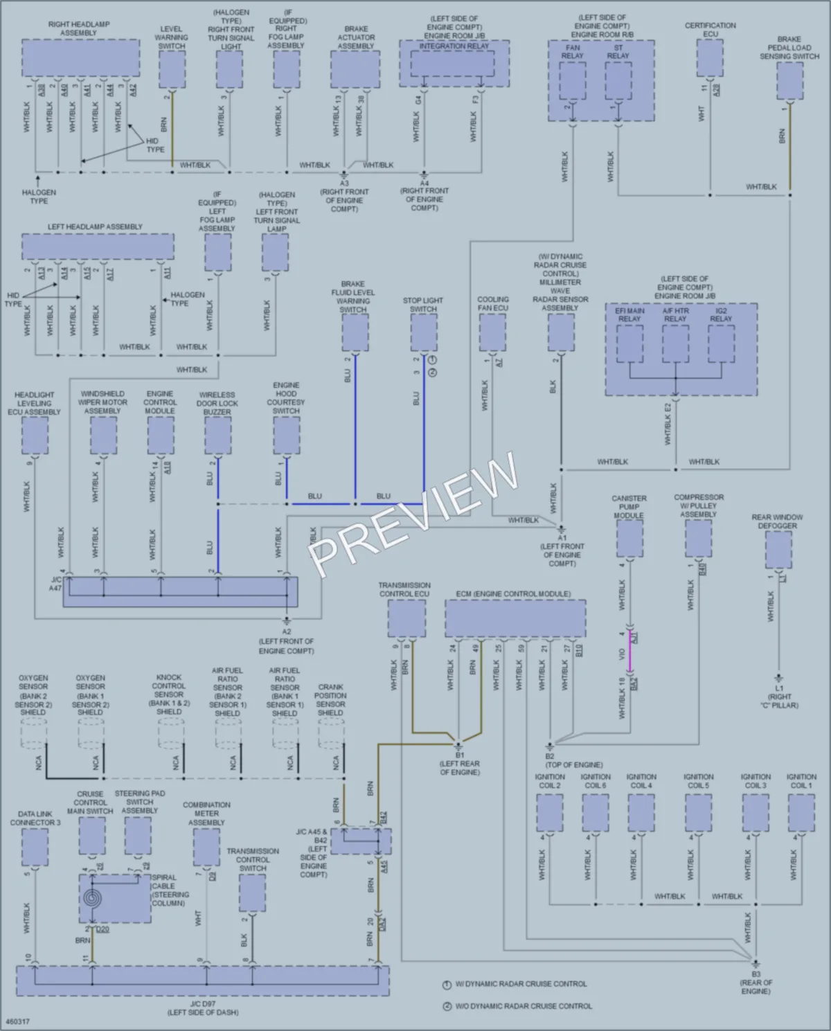2015 Toyota AvalonHybrid Ground Distribution wiring diagram preview