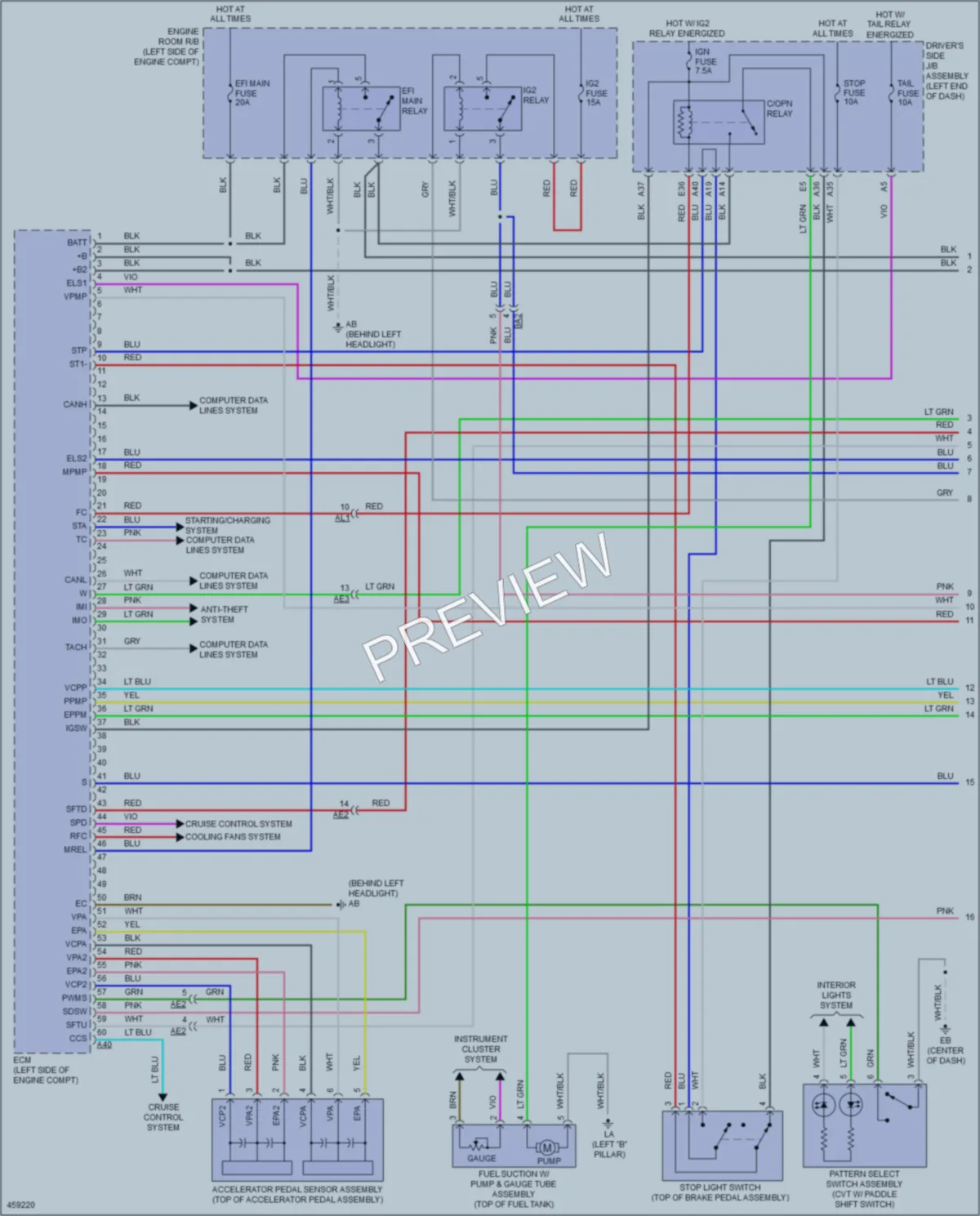 2015 Toyota Corolla Engine Performance wiring diagram preview