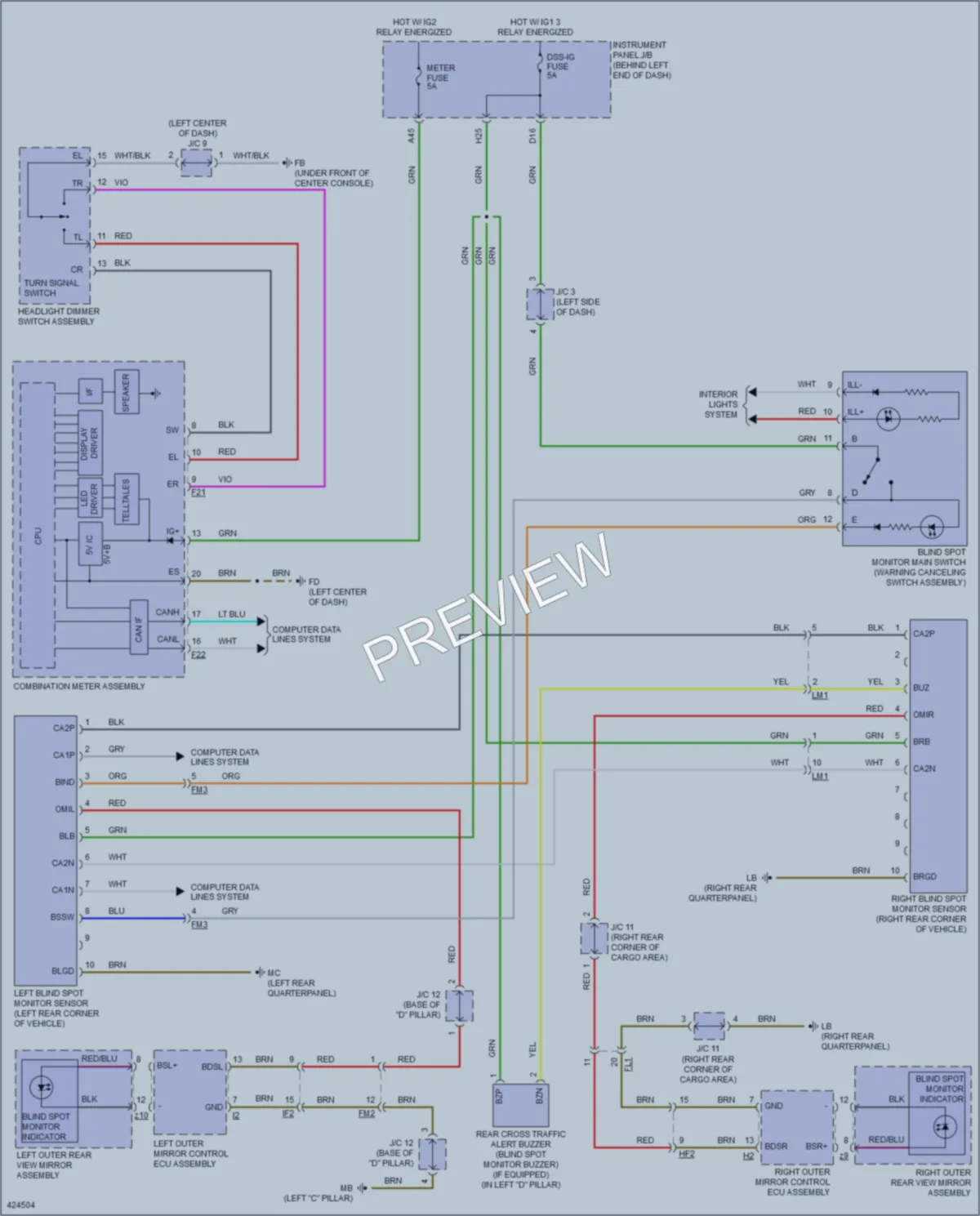 2015 Toyota HighlanderHybrid Navigation wiring diagram preview