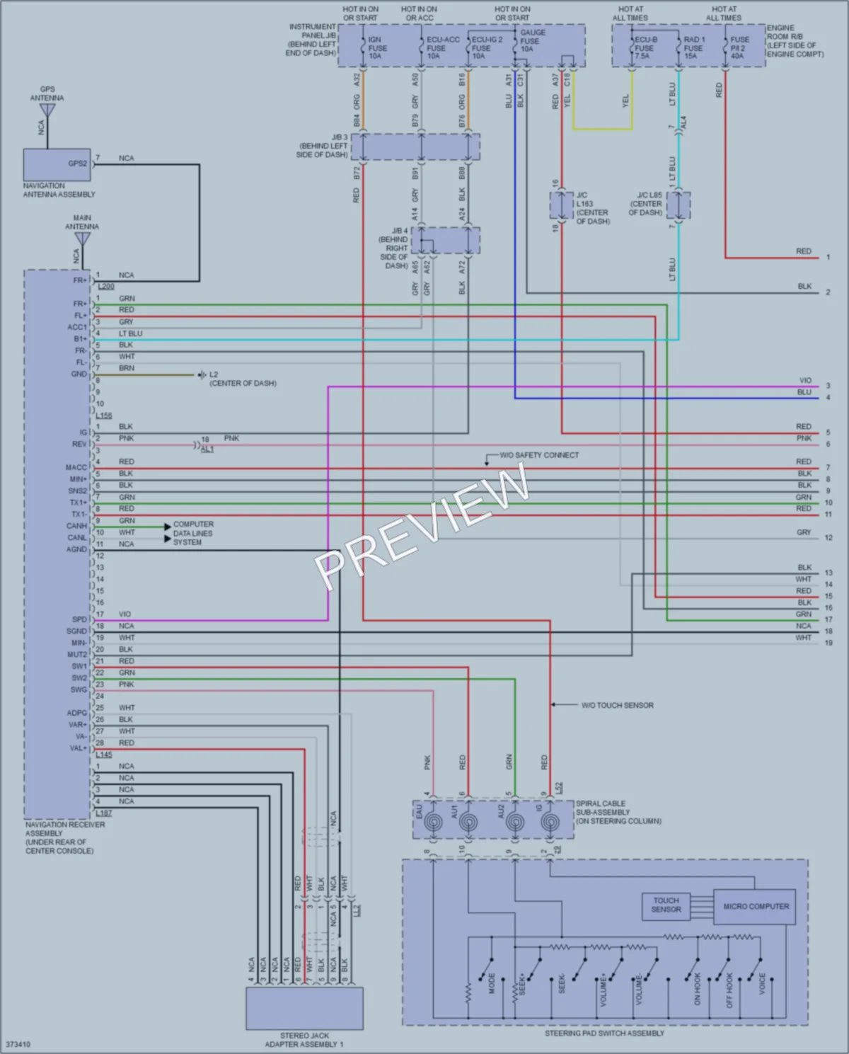 2015 Toyota Plug In Radio wiring diagram preview