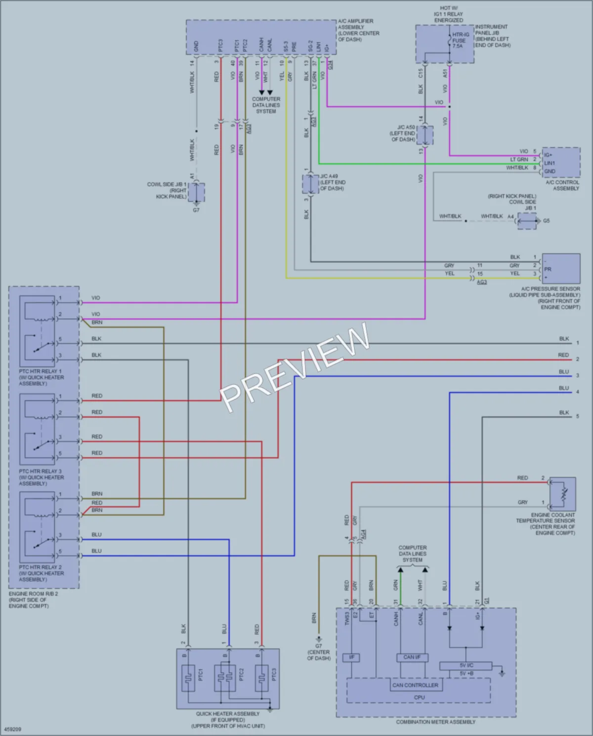 2015 Toyota Priusc Cooling Fan wiring diagram preview