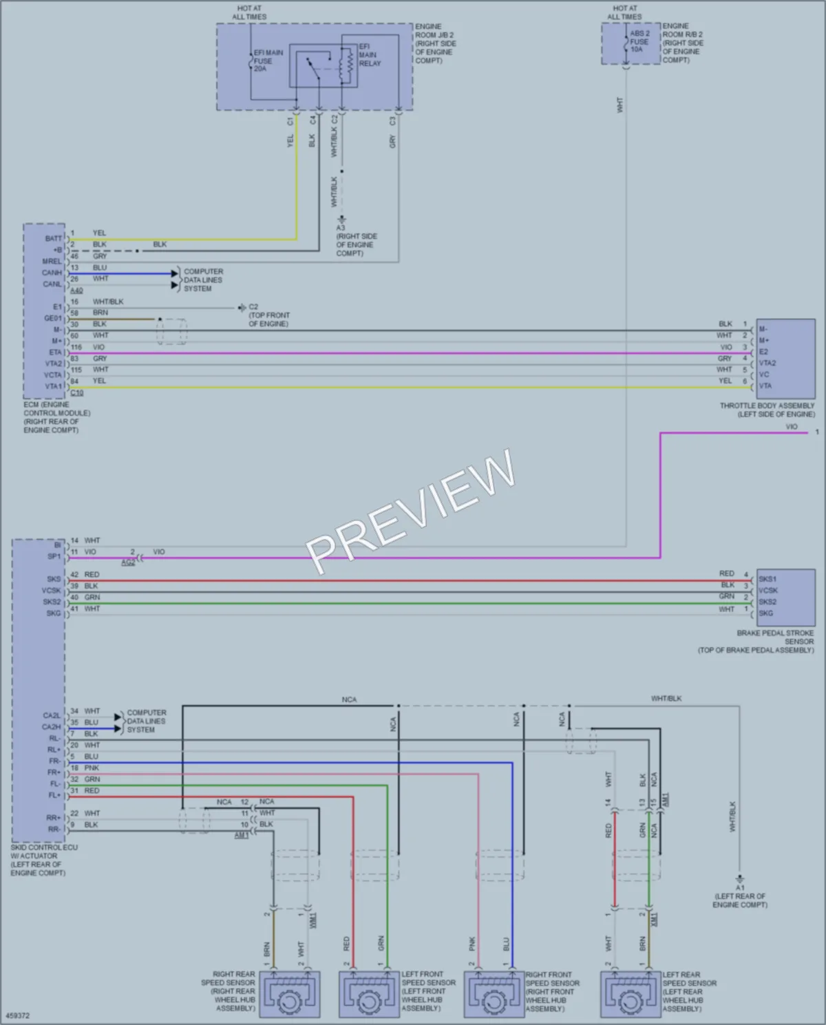 2015 Toyota Priusc Cruise Control wiring diagram preview