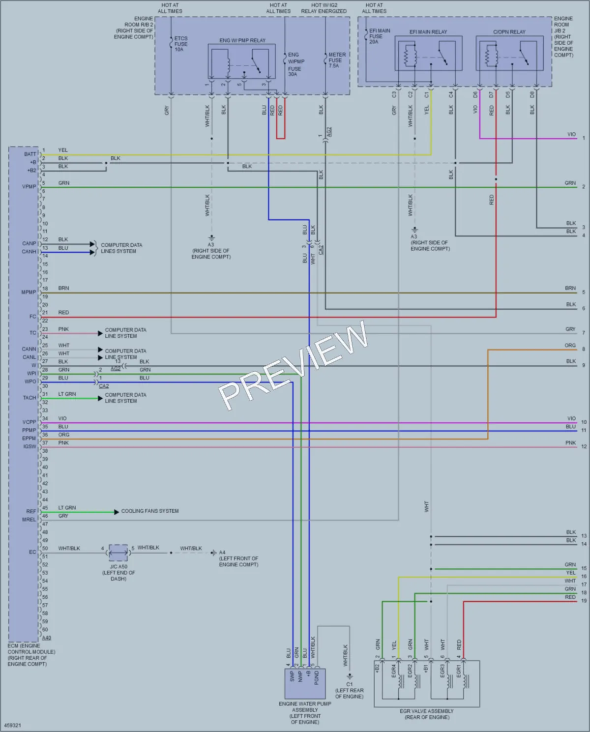 2015 Toyota Priusc Engine Performance wiring diagram preview