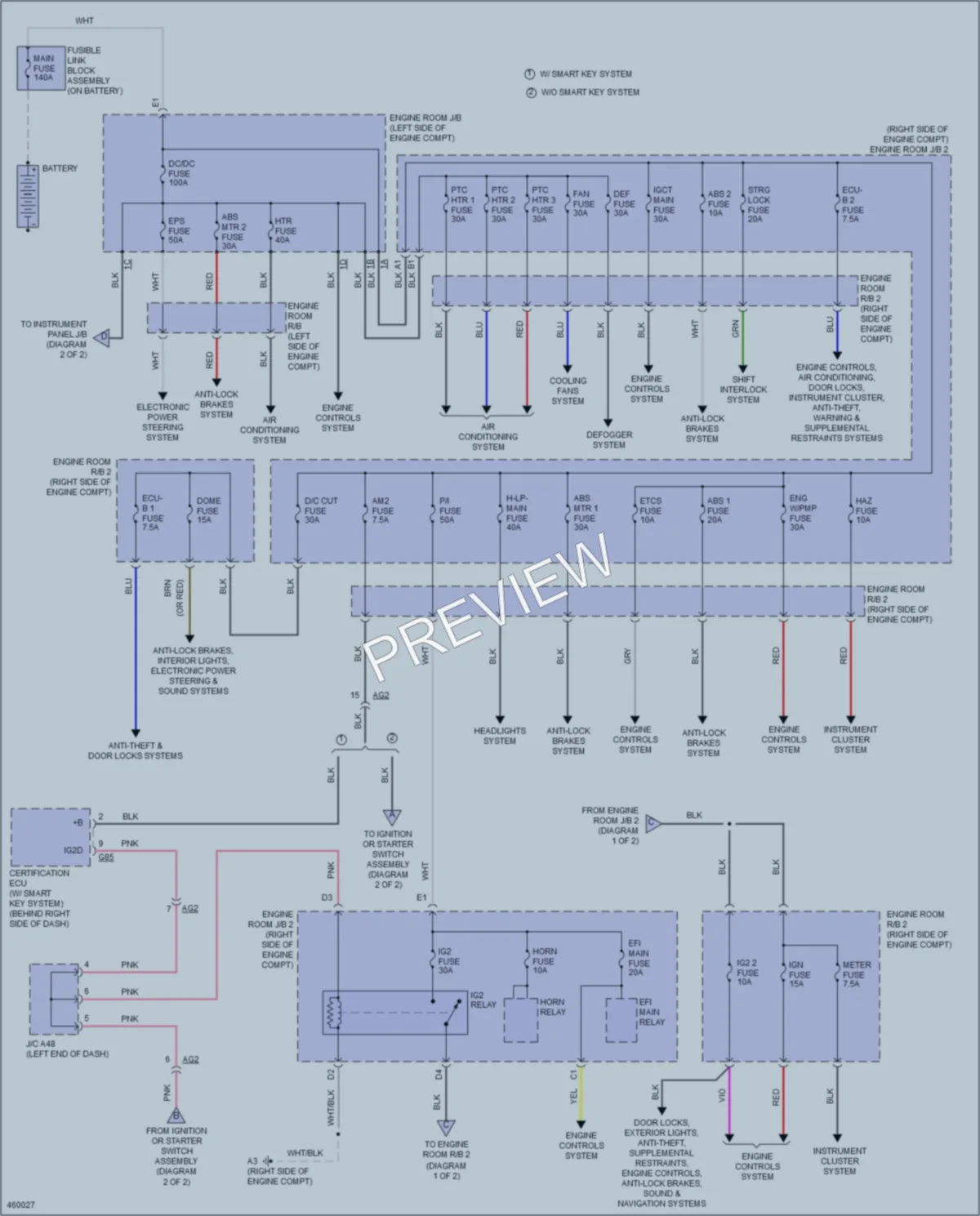 2015 Toyota Priusc Power Distribution wiring diagram preview
